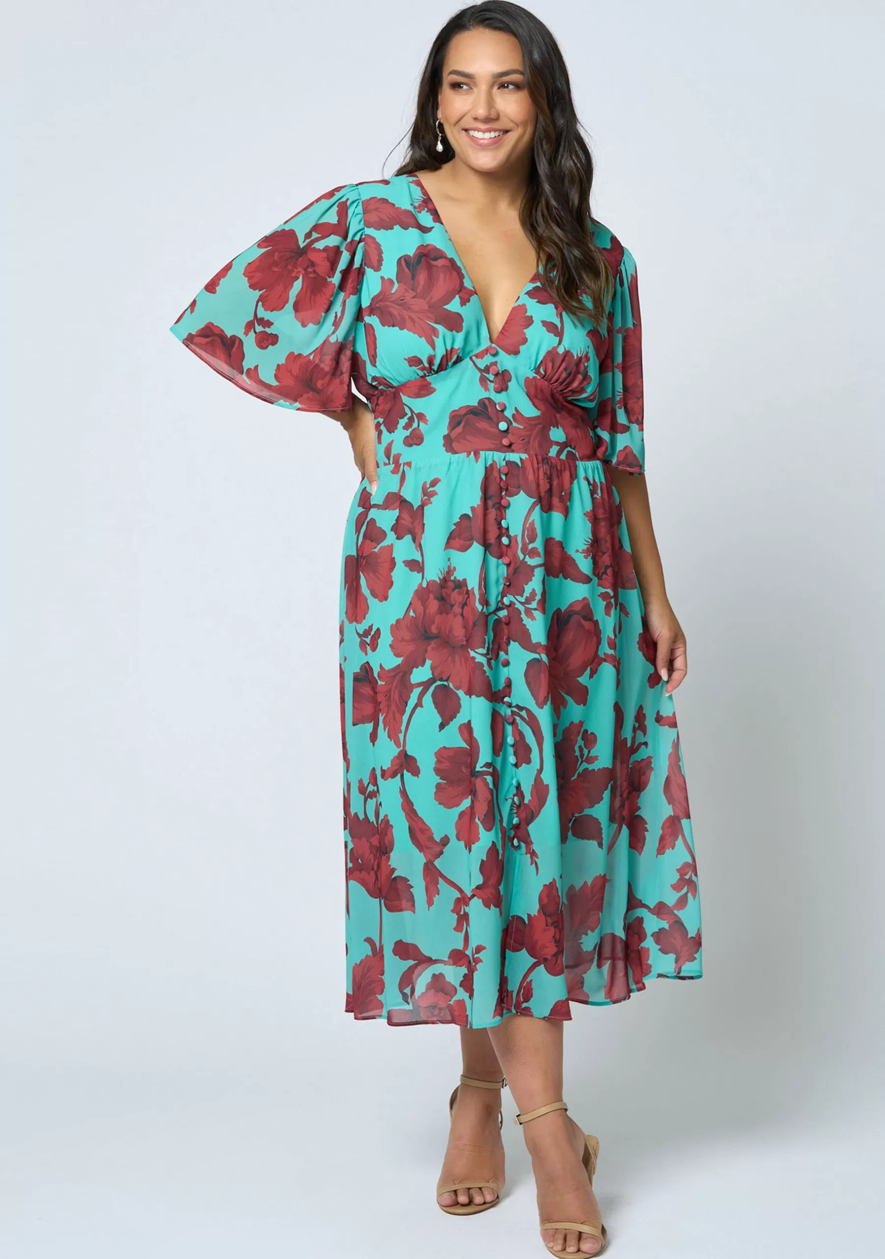 Curve Project Midi Dresses>Adaline Midi Dress
