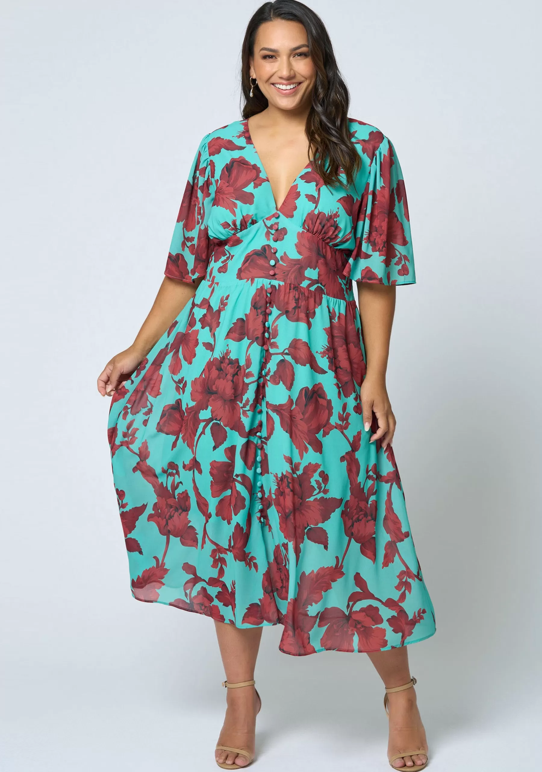 Curve Project Midi Dresses>Adaline Midi Dress