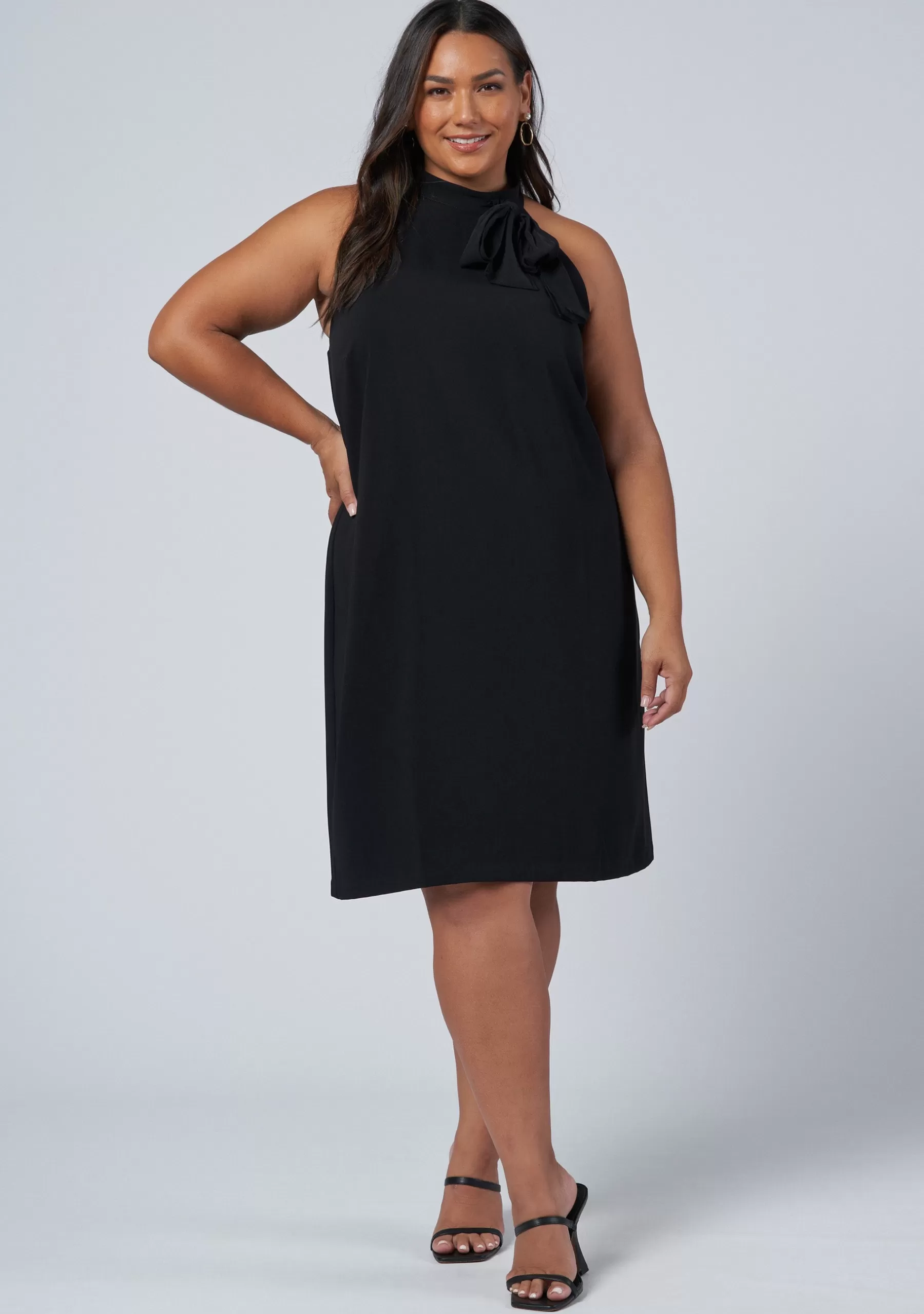 Curve Project Mini Dresses>Alice Bow Mini Dress