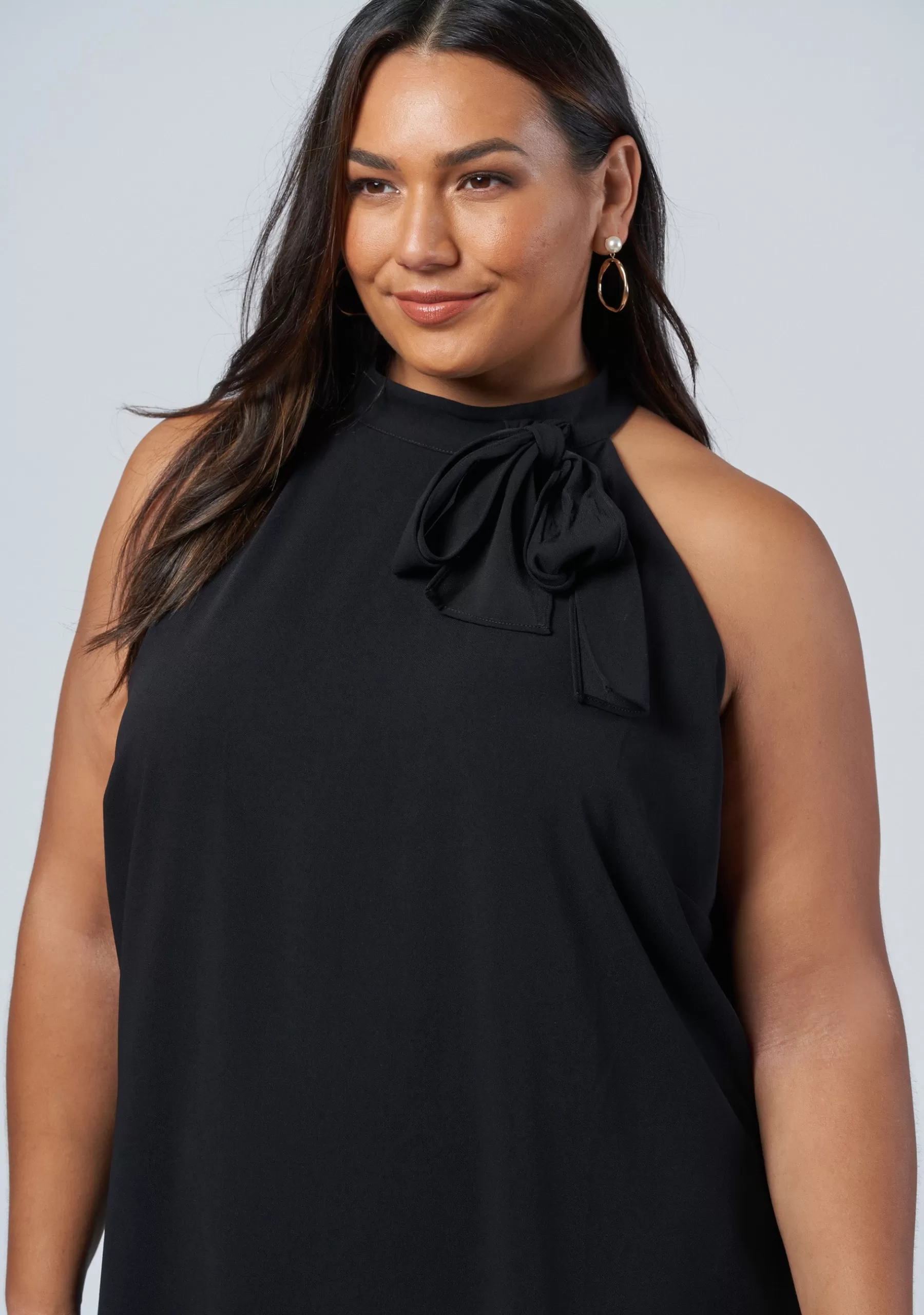 Curve Project Mini Dresses>Alice Bow Mini Dress