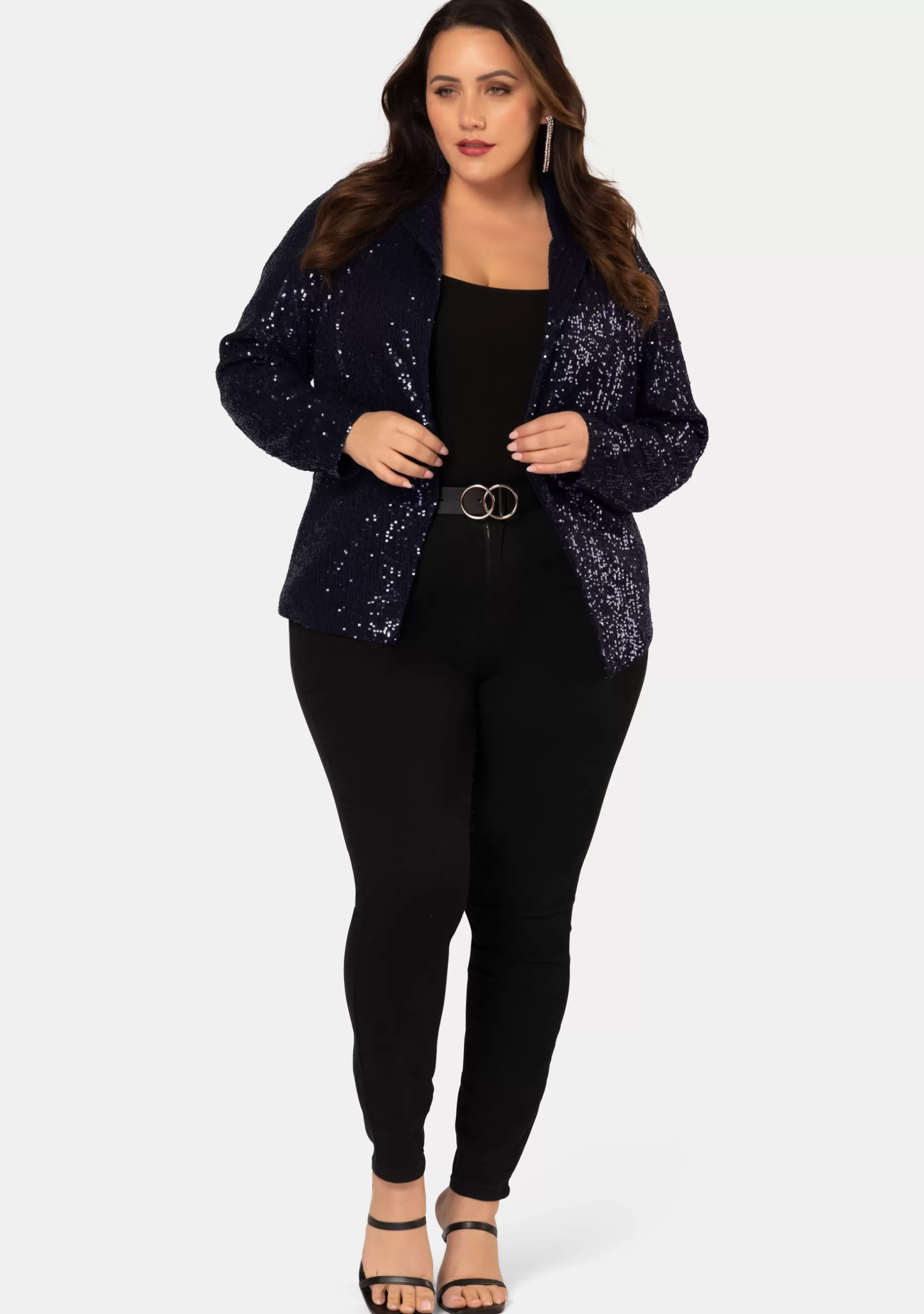Curve Project Jackets & Coats | Blazers>All Day & Night Sequin Jacket