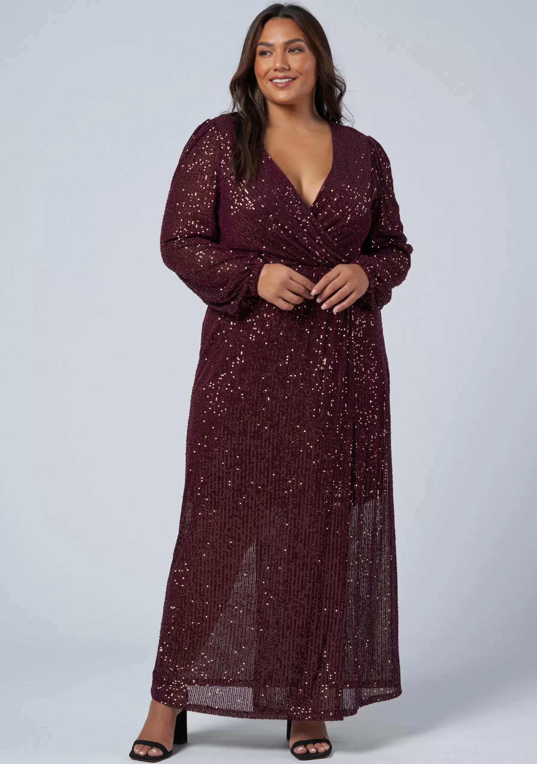 Curve Project Sequin Dresses | Party Dresses>All I Want Sequin Maxi Dress