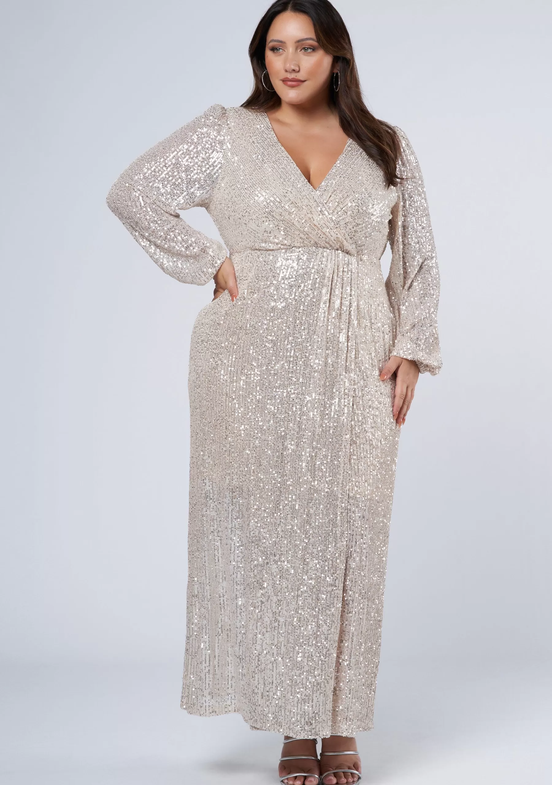 Curve Project Sequin Dresses | Party Dresses>All I Want Sequin Maxi Dress