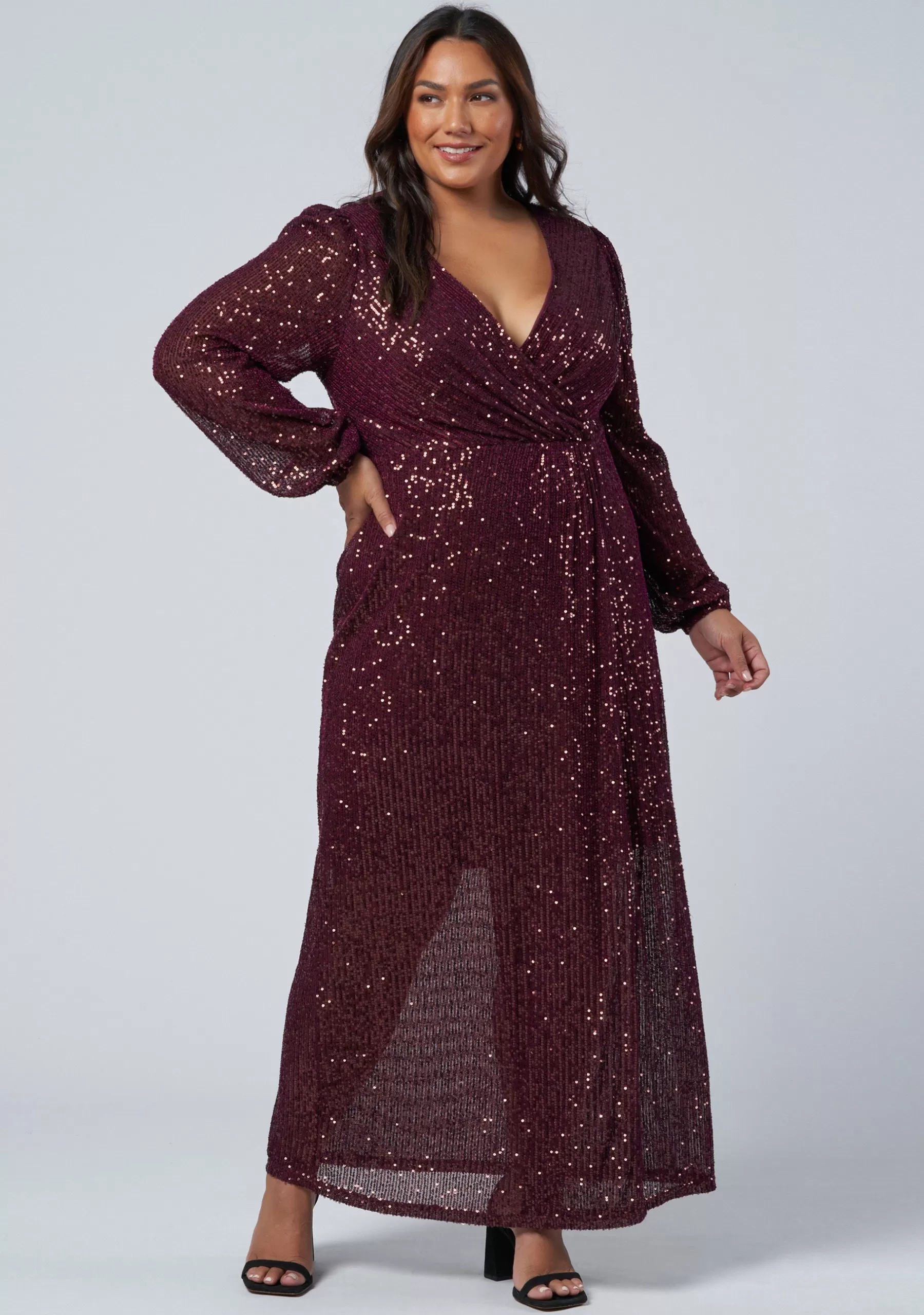 Curve Project Sequin Dresses | Party Dresses>All I Want Sequin Maxi Dress