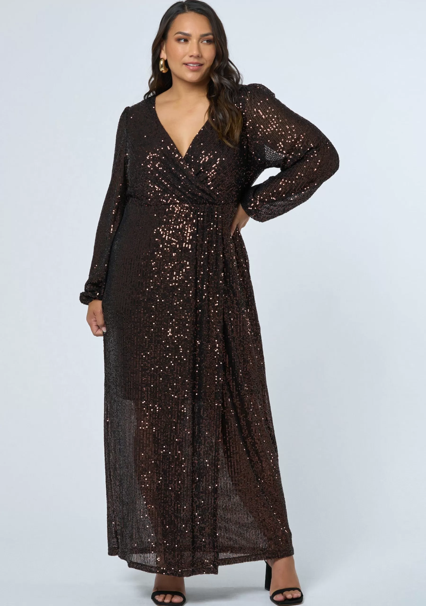 Curve Project Maxi Dresses | Sequin Dresses>All I Want Sequin Maxi Dress