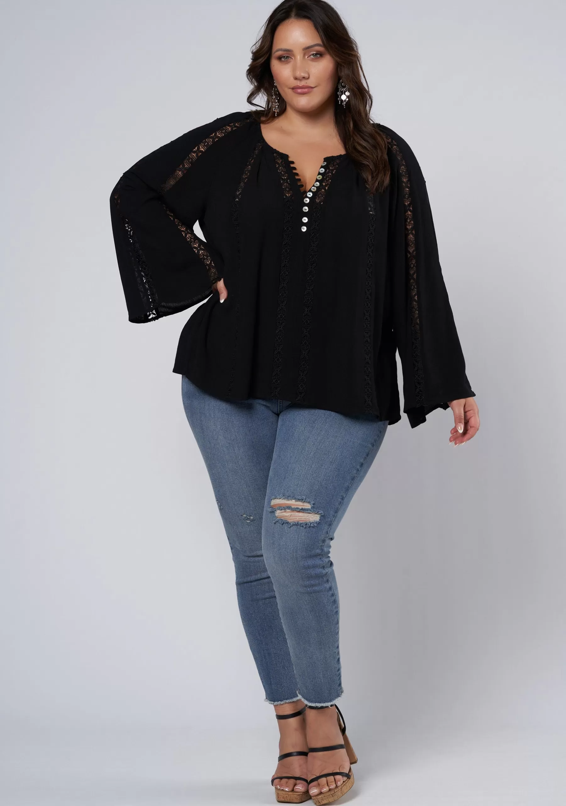 Curve Project Shirts & Blouses>Aloha Blouse