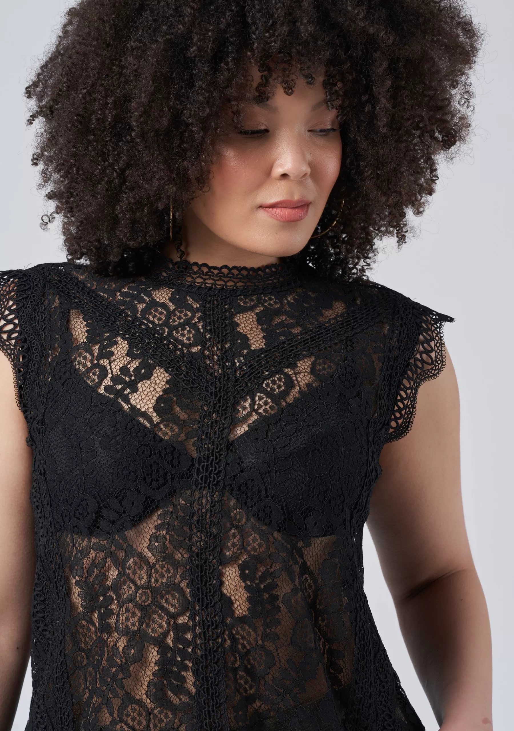 Curve Project Shirts & Blouses>Anti Hero Lace Top