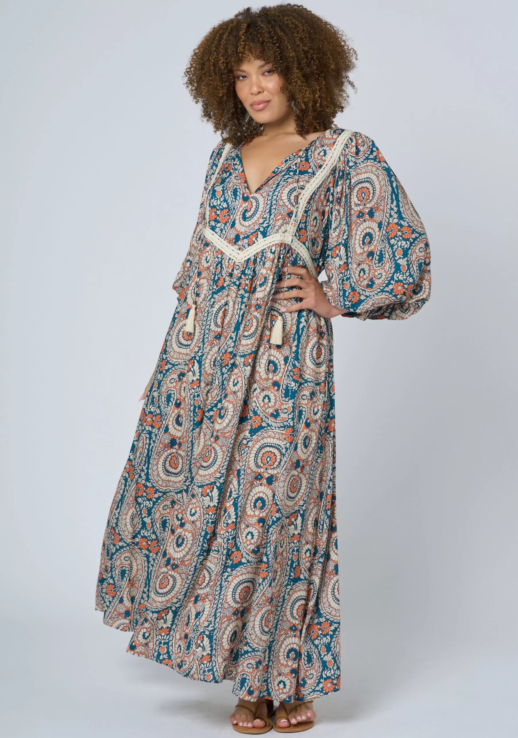 Curve Project Boho Dresses | Maxi Dresses>Aqua Breeze Maxi Dress