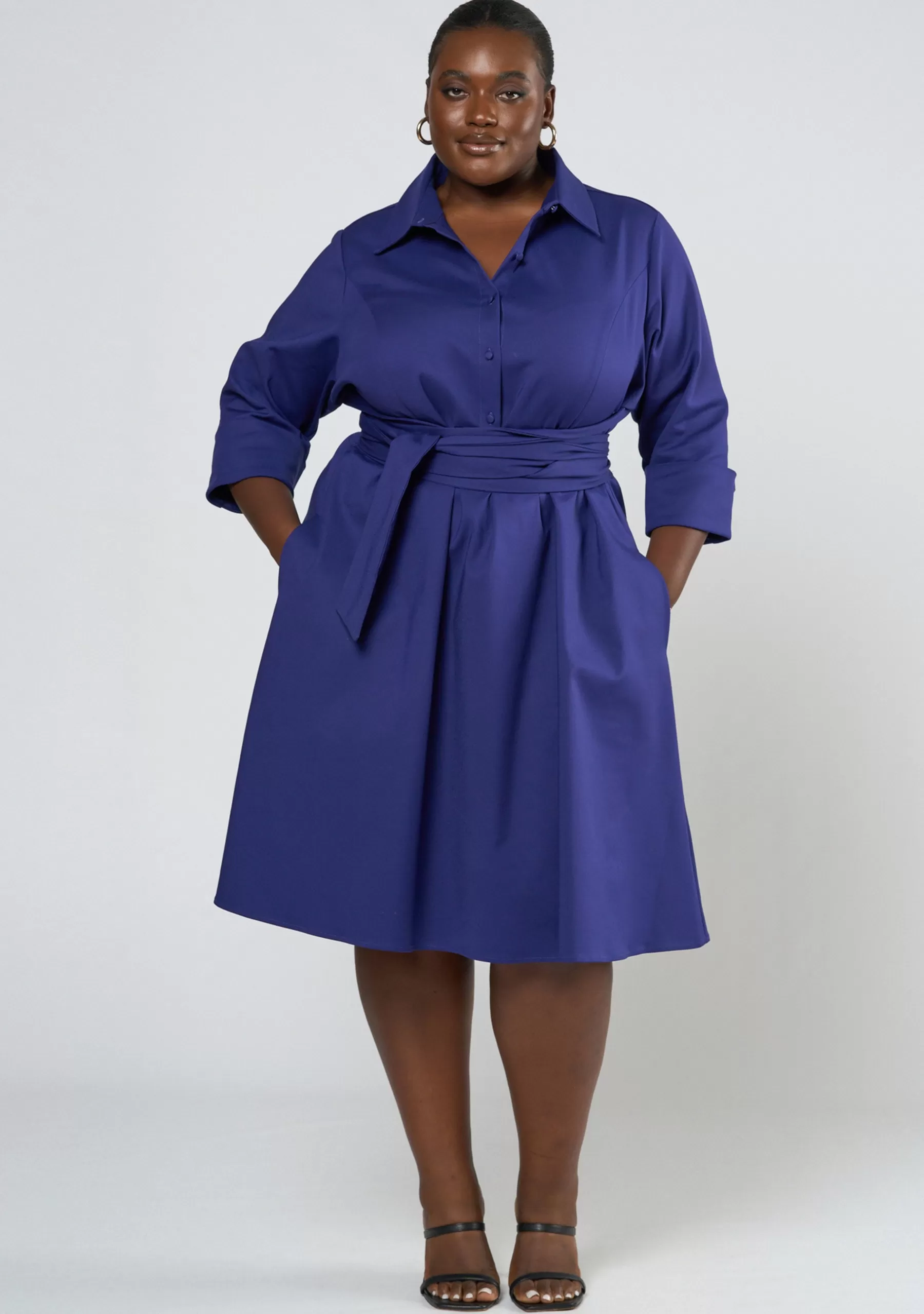 Curve Project Mini Dresses>Arana Mini Shirt Dress
