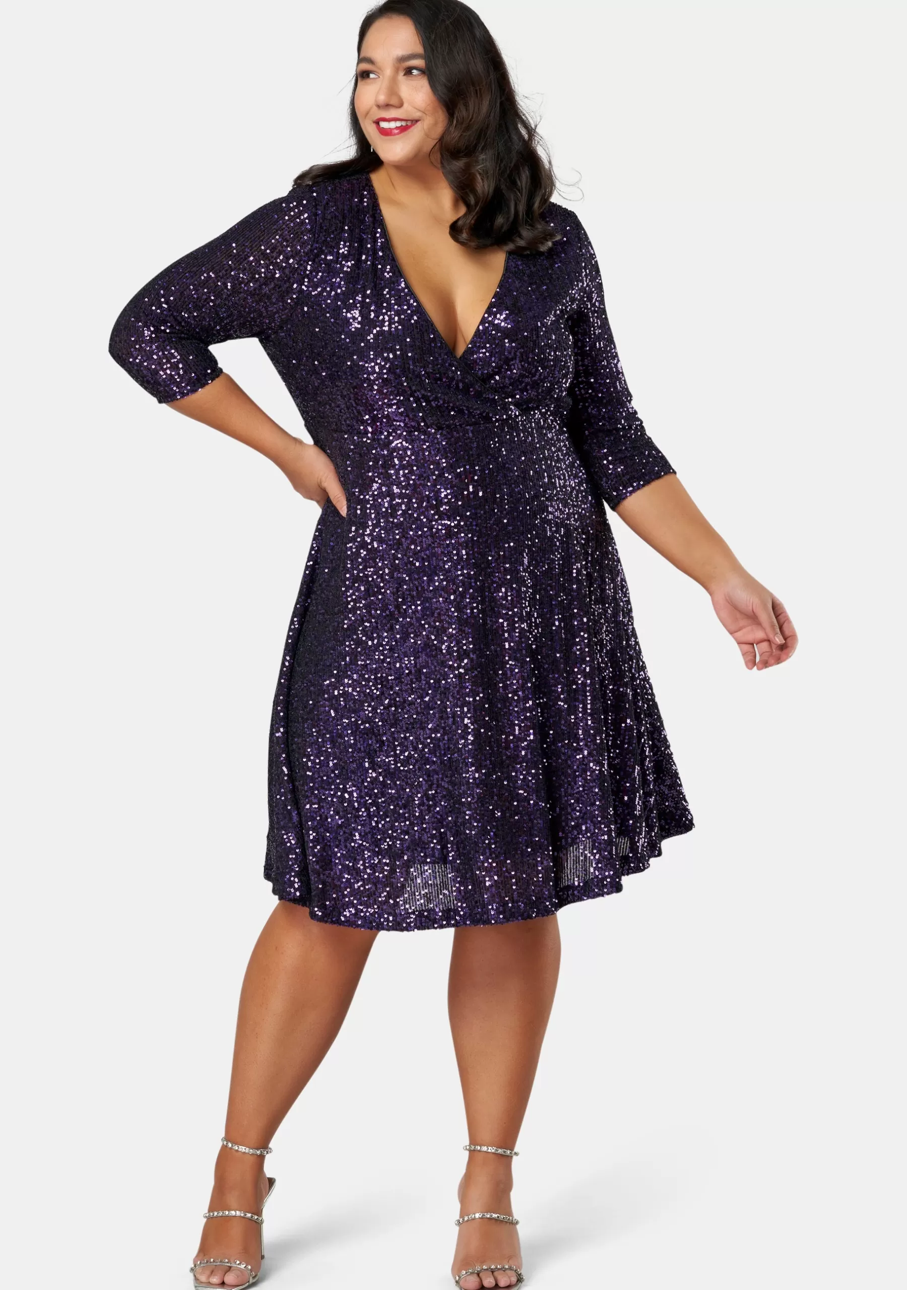 Curve Project Sequin Dresses | Midi Dresses>Are You Jelly Sequin Dress
