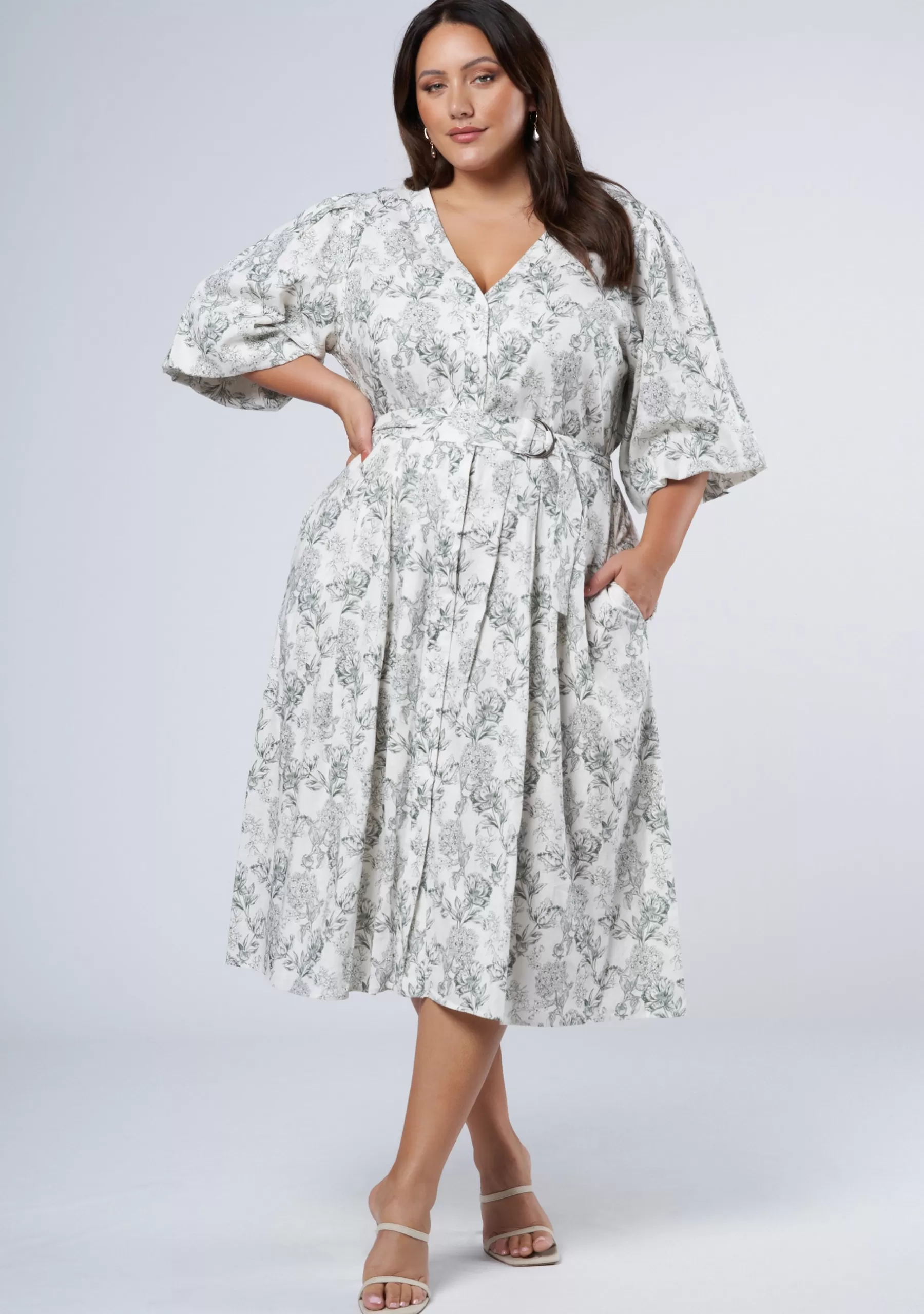 Curve Project Midi Dresses>Ayla Midi Dress