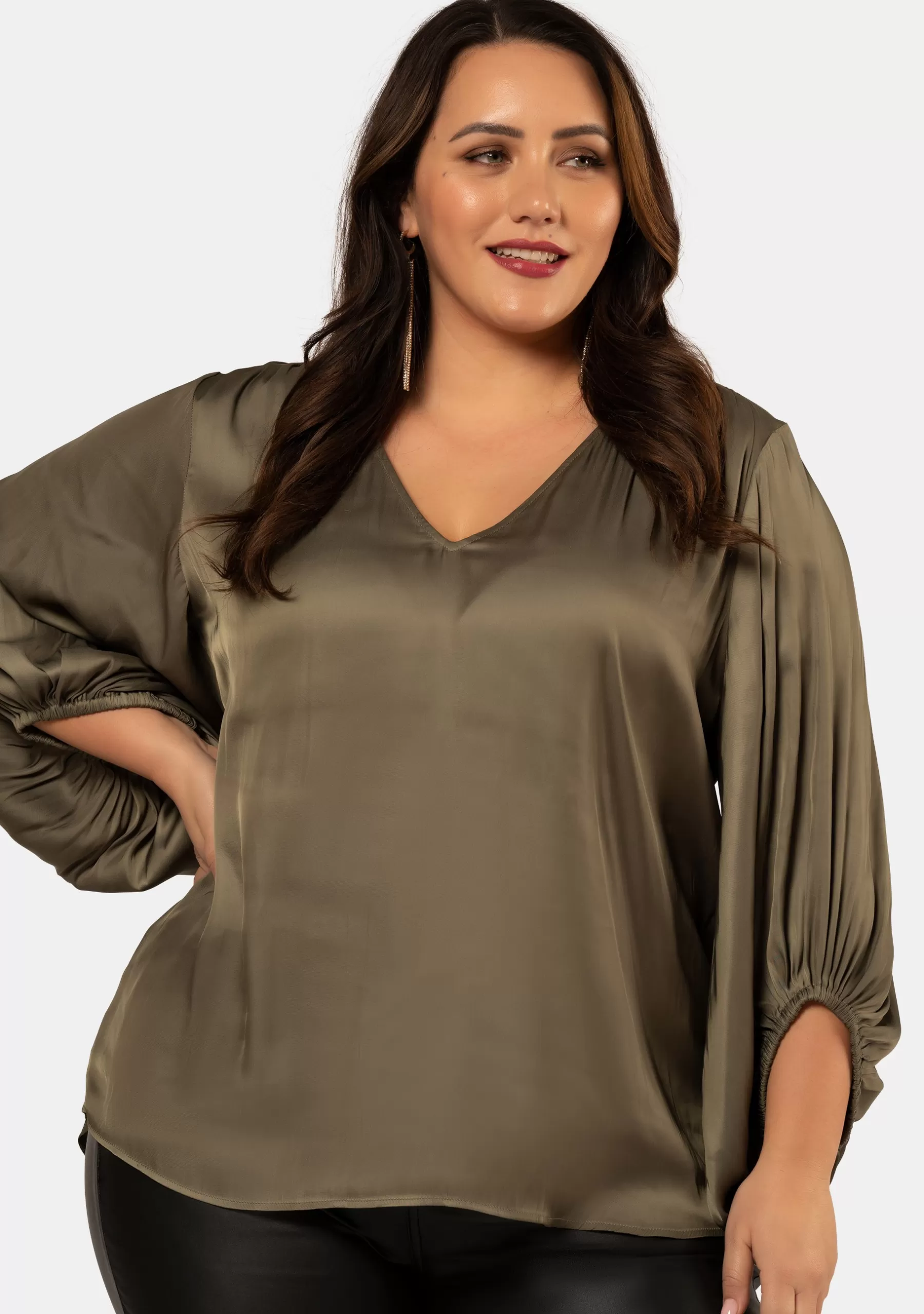 Curve Project Shirts & Blouses>Bed Of Roses Blouse