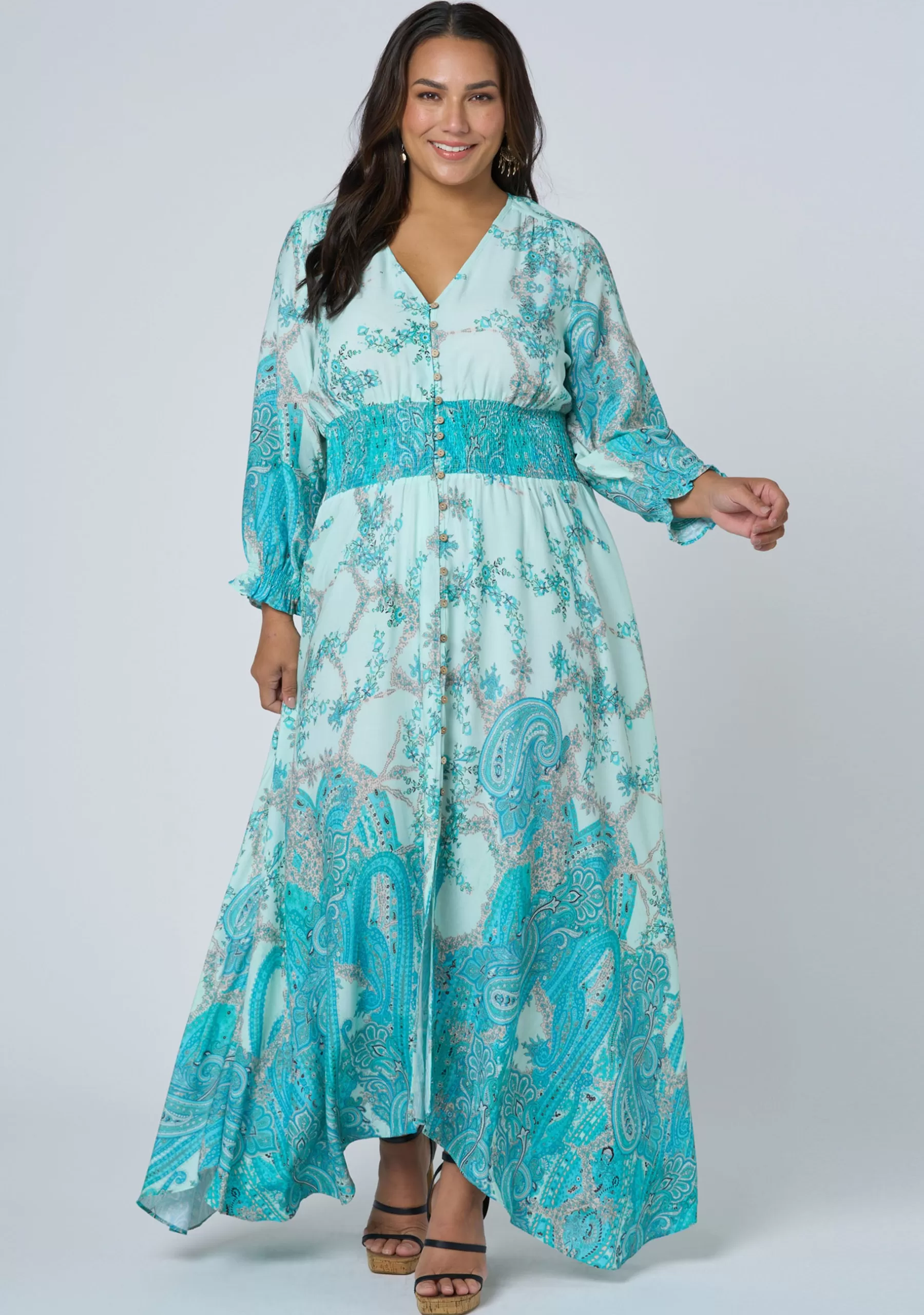 Curve Project Boho Dresses | Maxi Dresses>Brown Sugar Maxi Dress