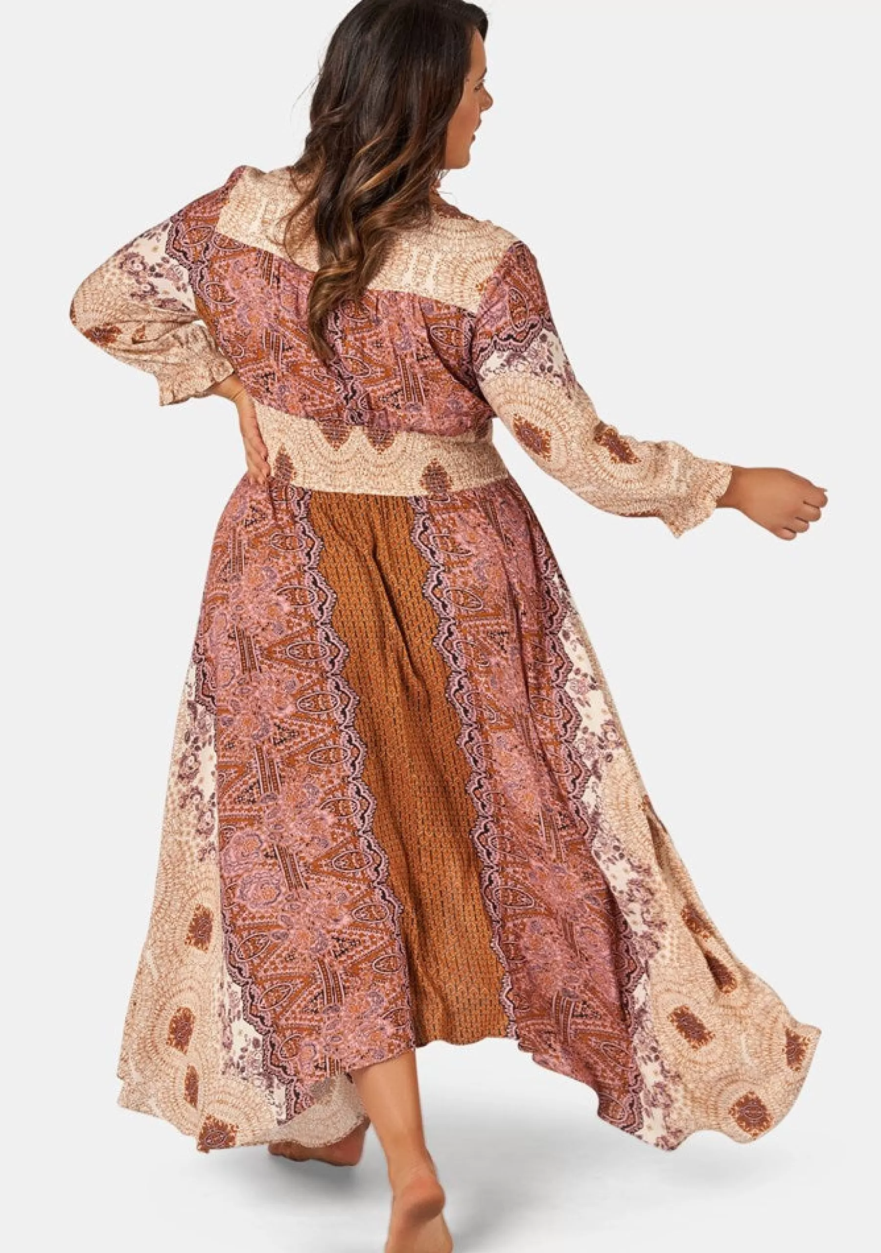 Curve Project Boho Dresses | Maxi Dresses>Brown Sugar Maxi Dress