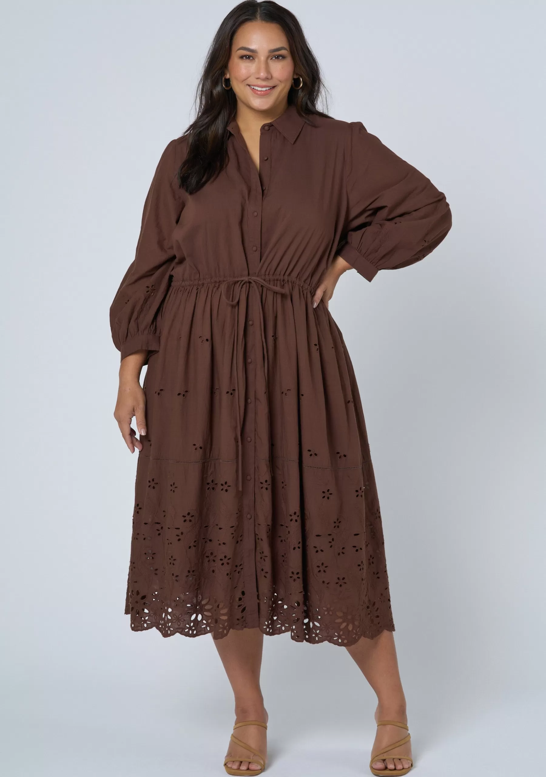 Curve Project Midi Dresses>Daria Broderie Dress