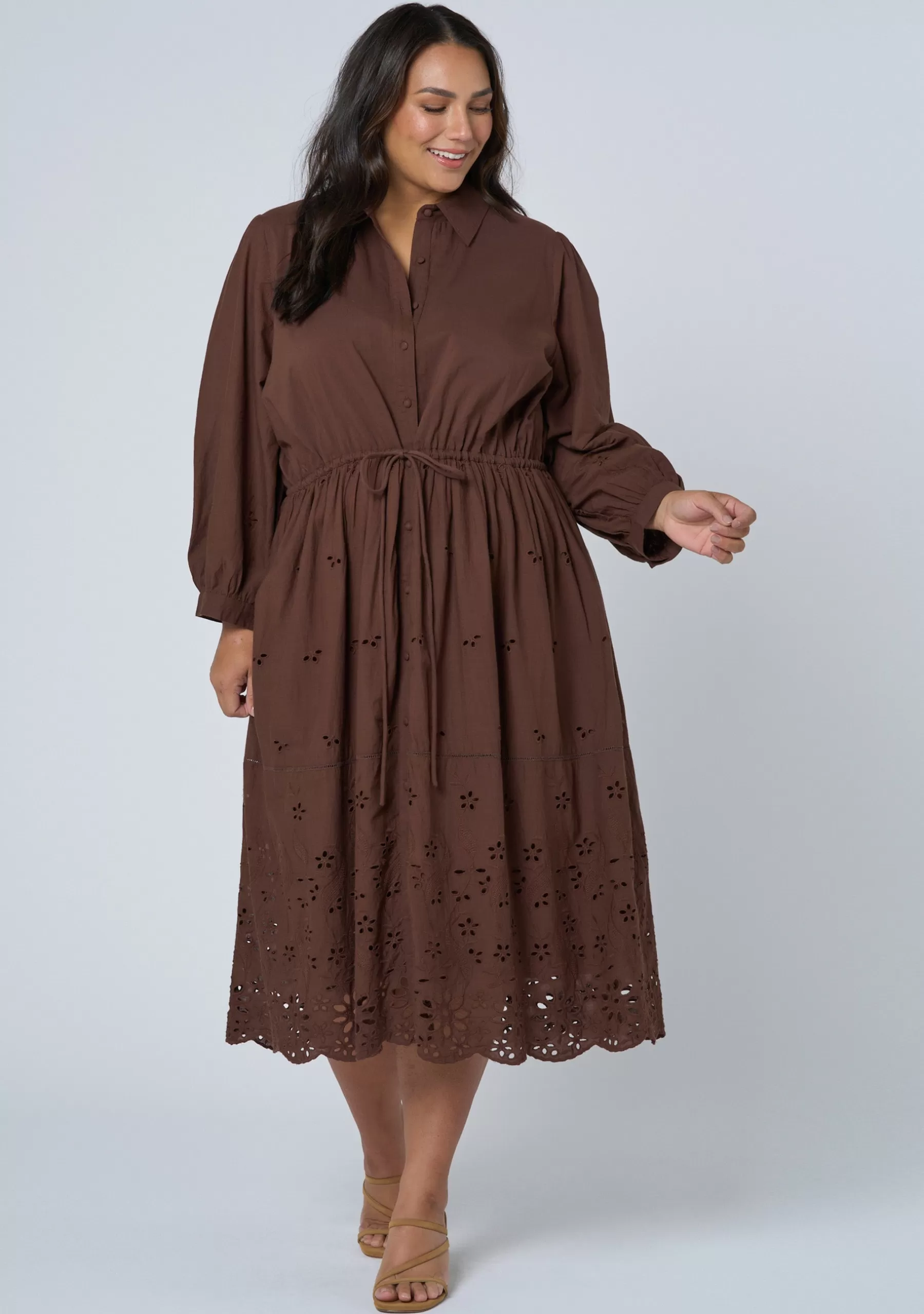 Curve Project Midi Dresses>Daria Broderie Dress