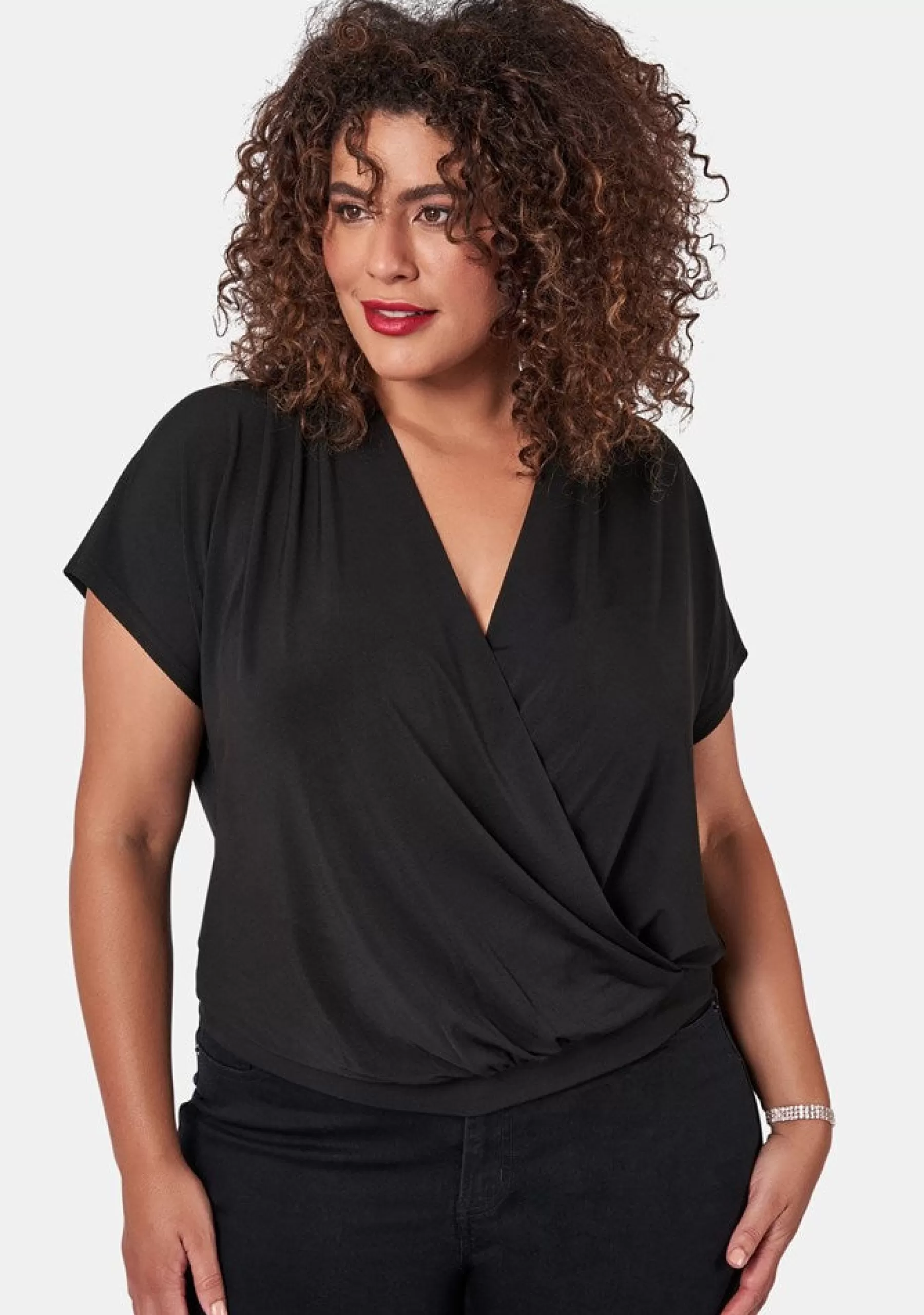 Curve Project Shirts & Blouses>Dip It Low Top