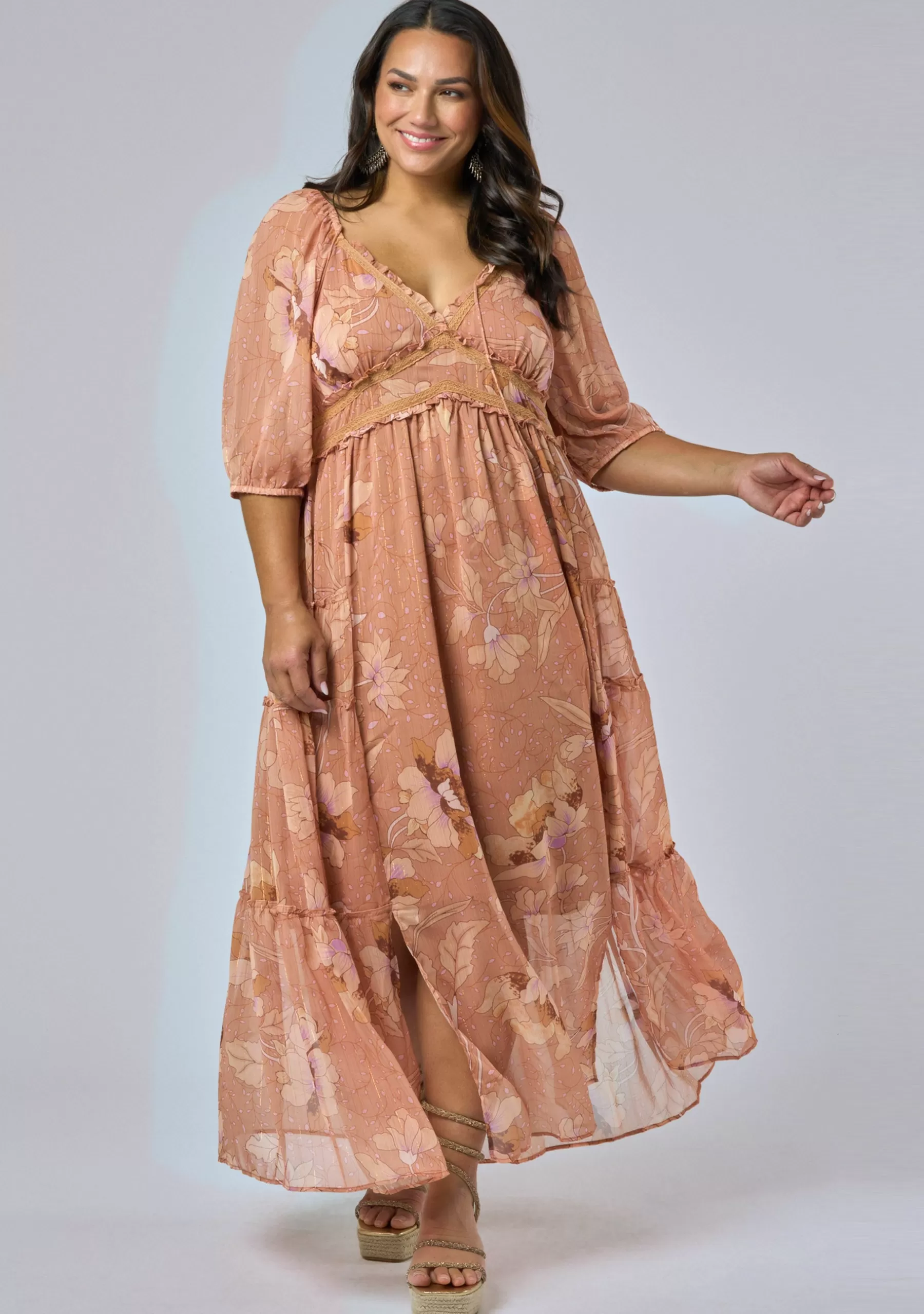 Curve Project Boho Dresses | Maxi Dresses>Earthy Enchantress Maxi Dress