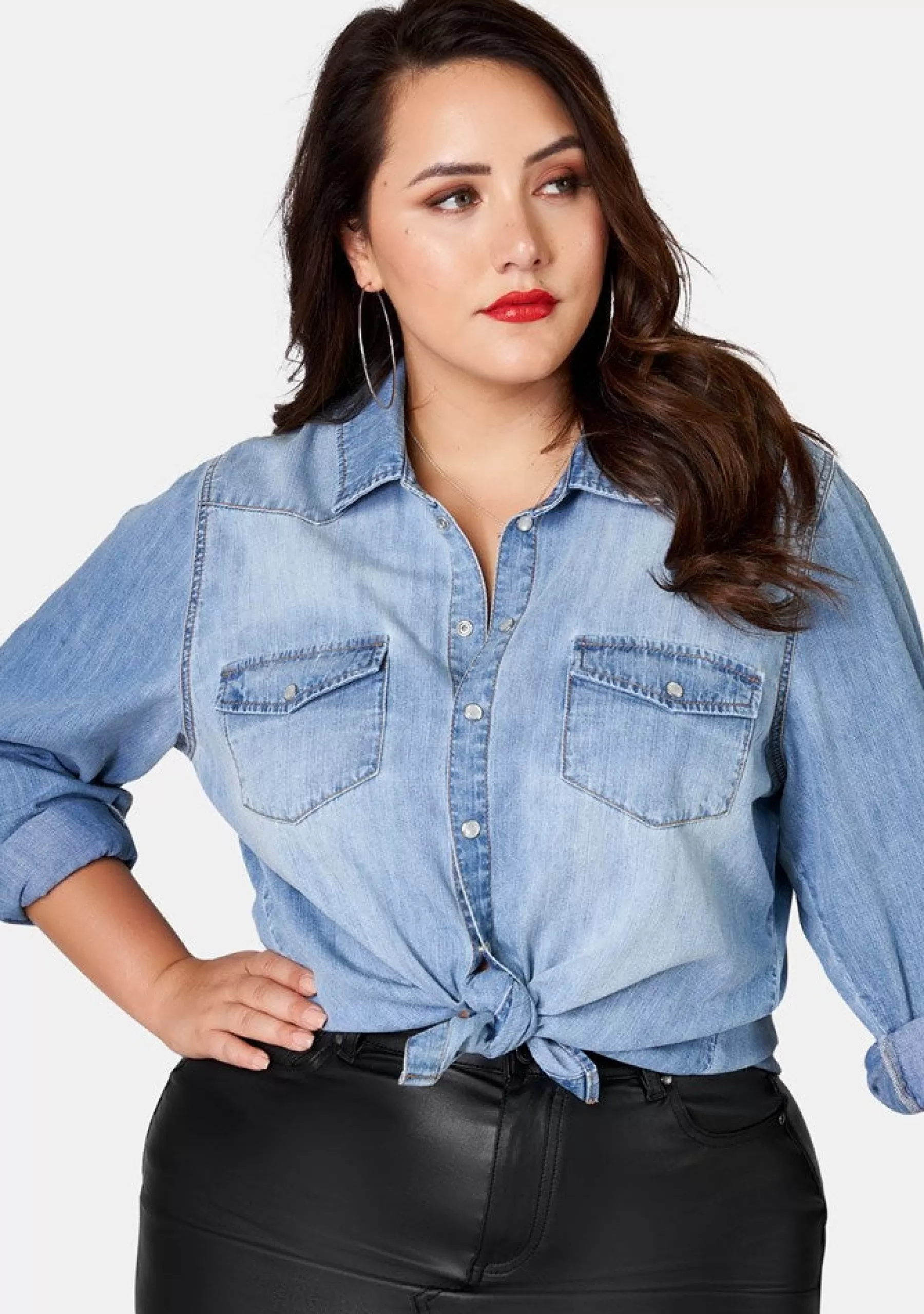 Curve Project Denim | Shirts & Blouses>Echo Beach Denim Shirt