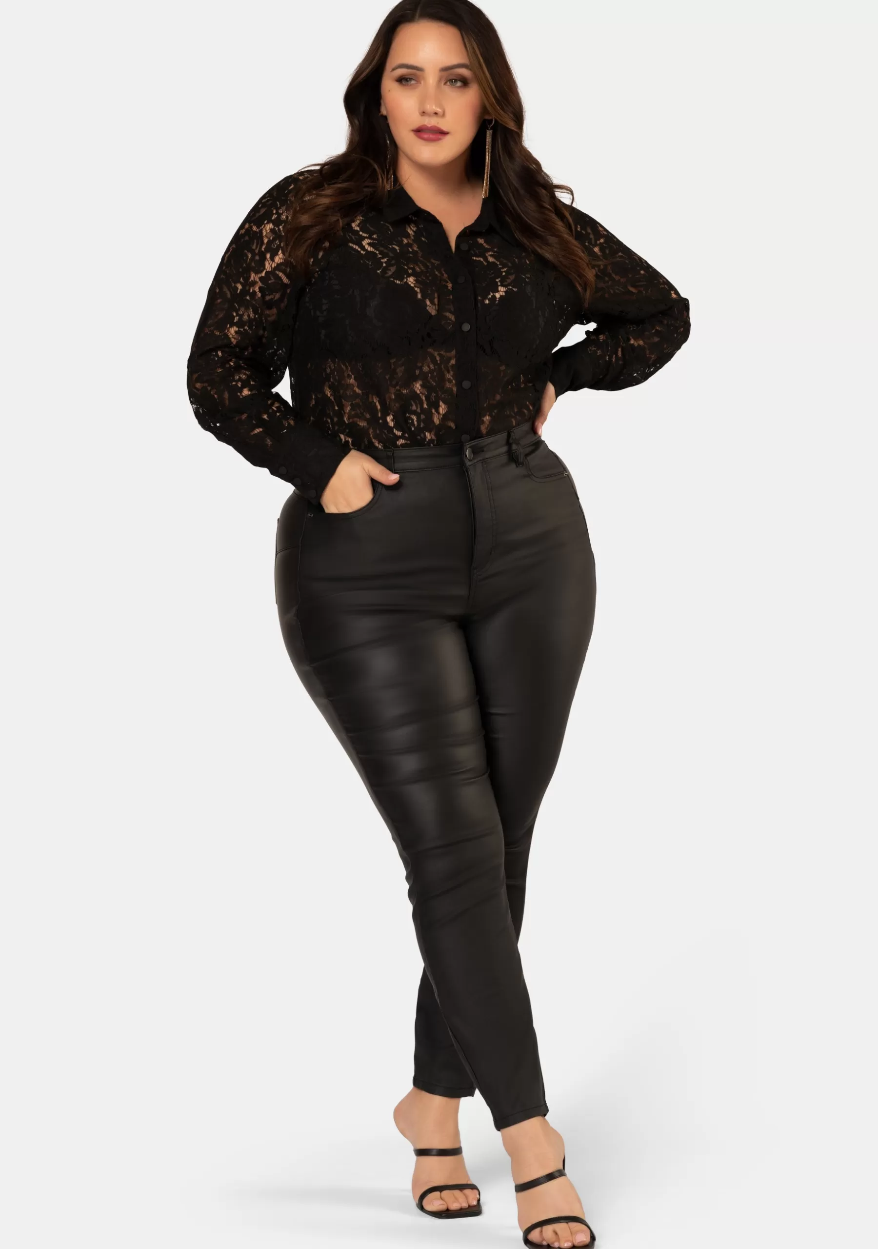 Curve Project Shirts & Blouses>Endless Love Lace Shirt
