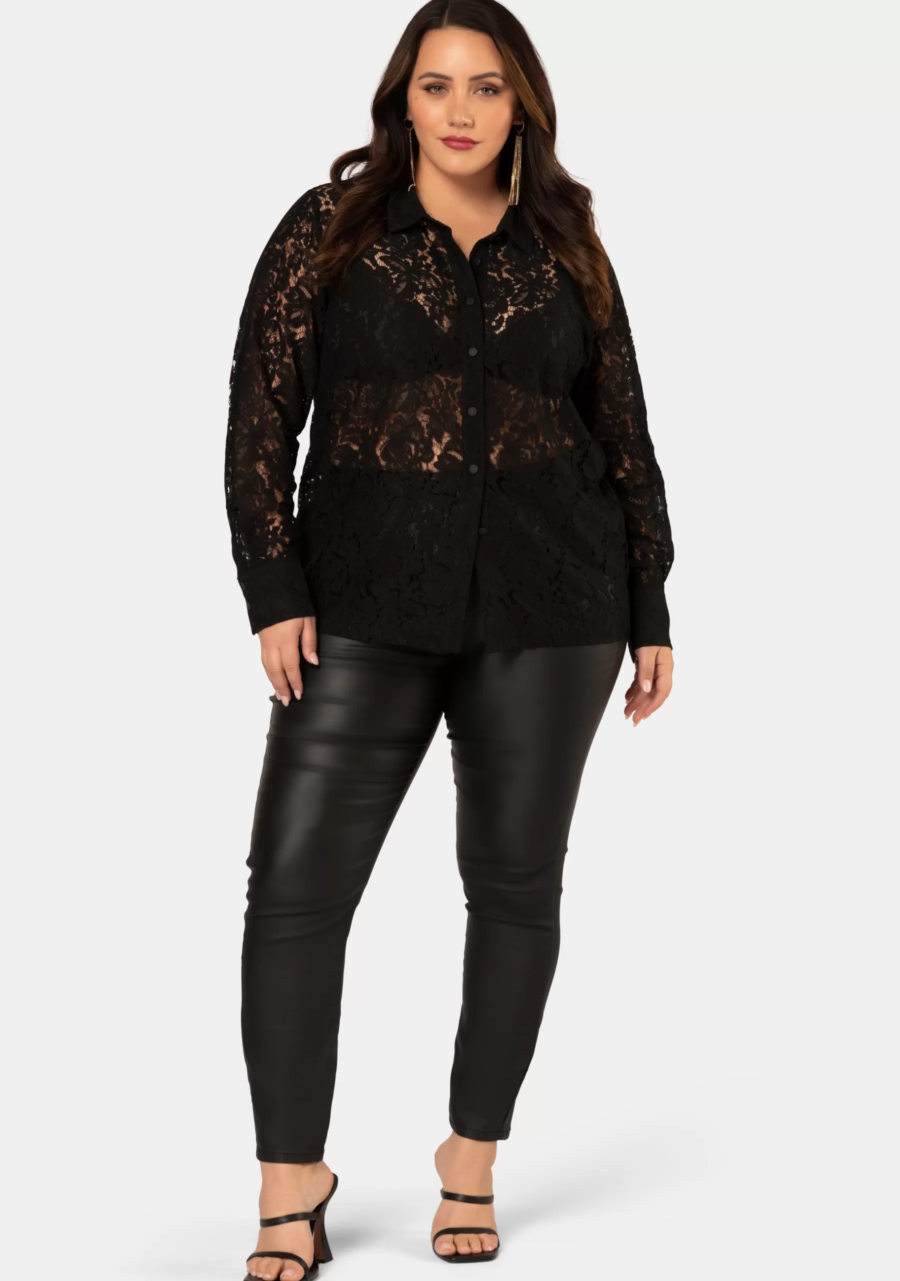 Curve Project Shirts & Blouses>Endless Love Lace Shirt