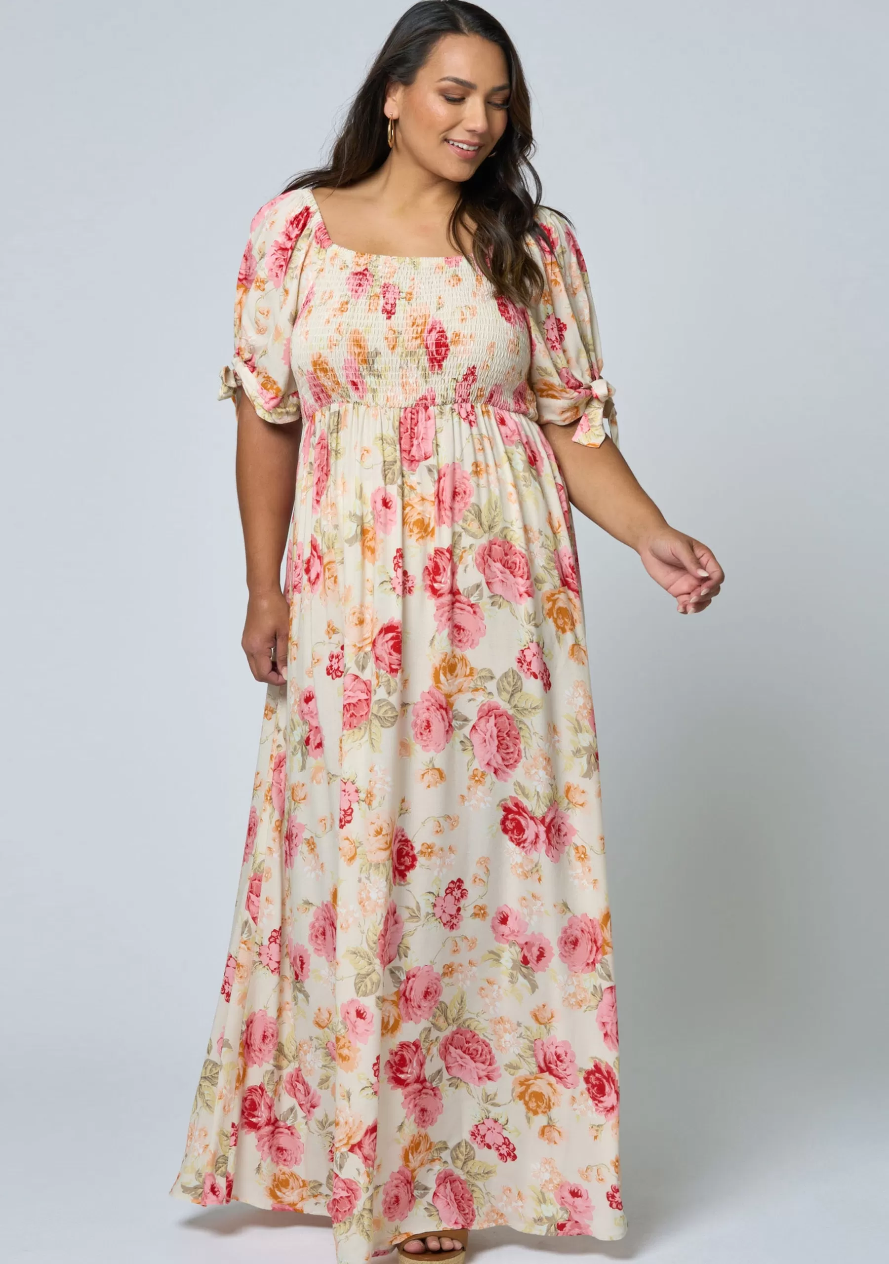 Curve Project Maxi Dresses>Felicity Ruffle Maxi Dress