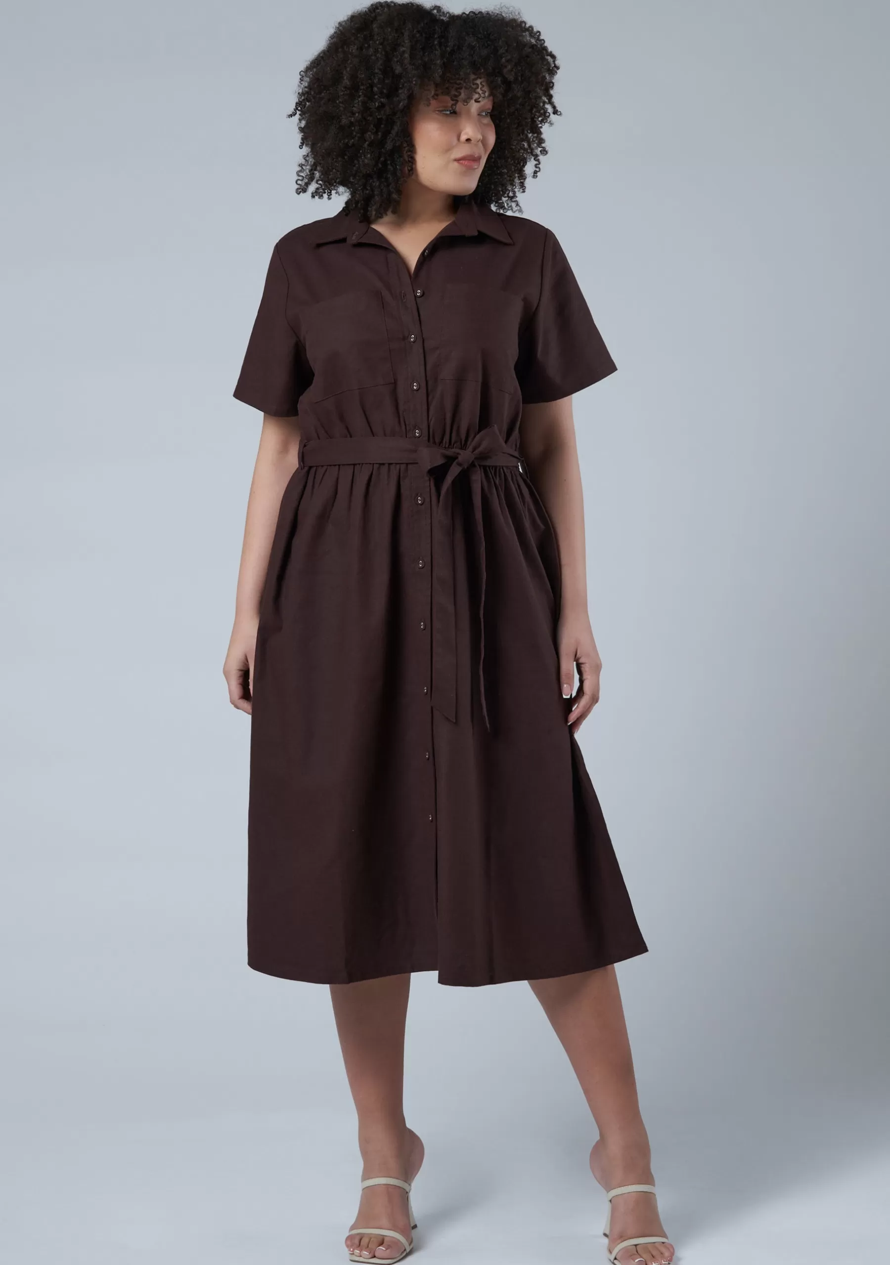 Curve Project Midi Dresses>Frankie Shirt Midi Dress