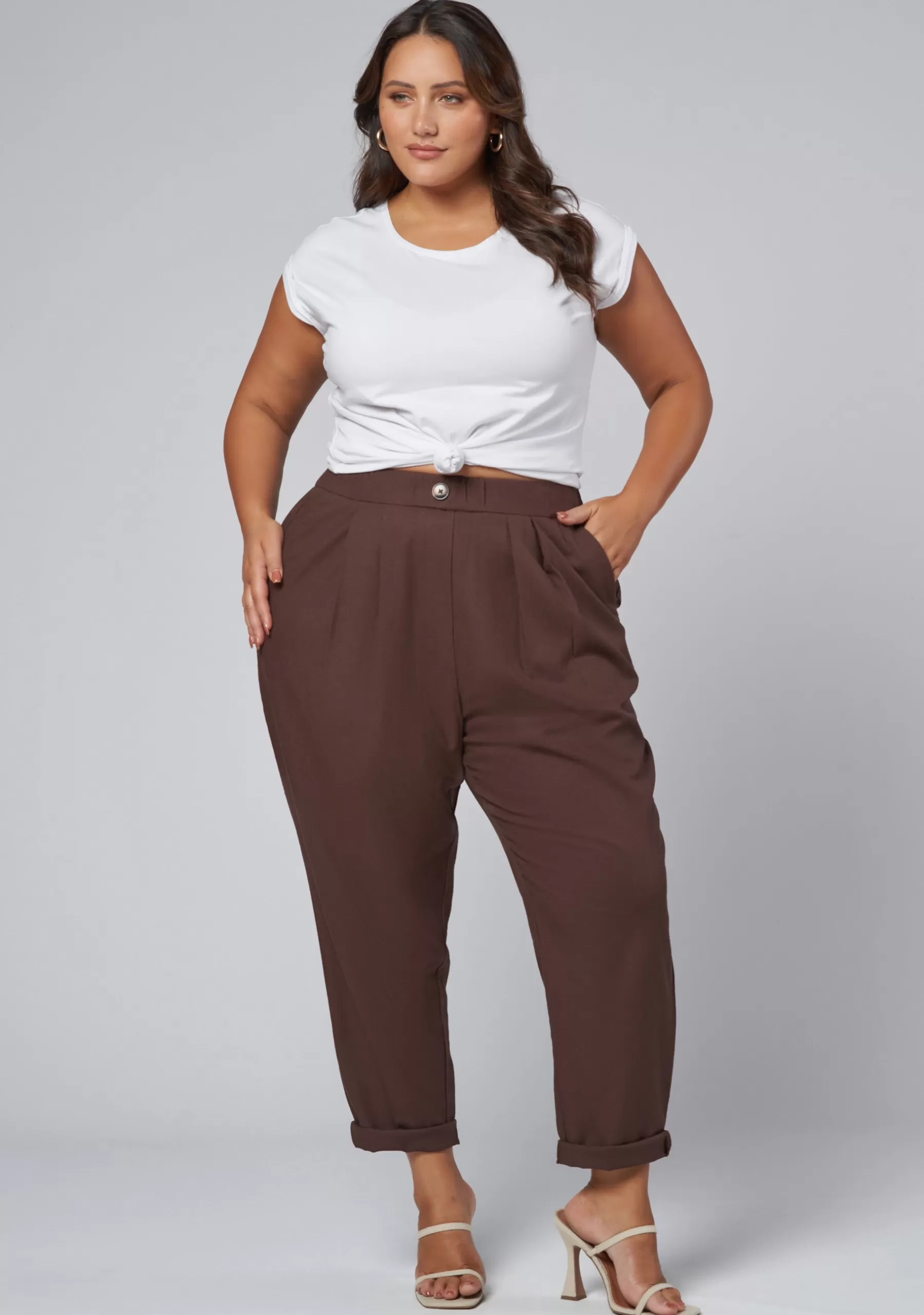 Curve Project Pants>Gavenia Linen Pant