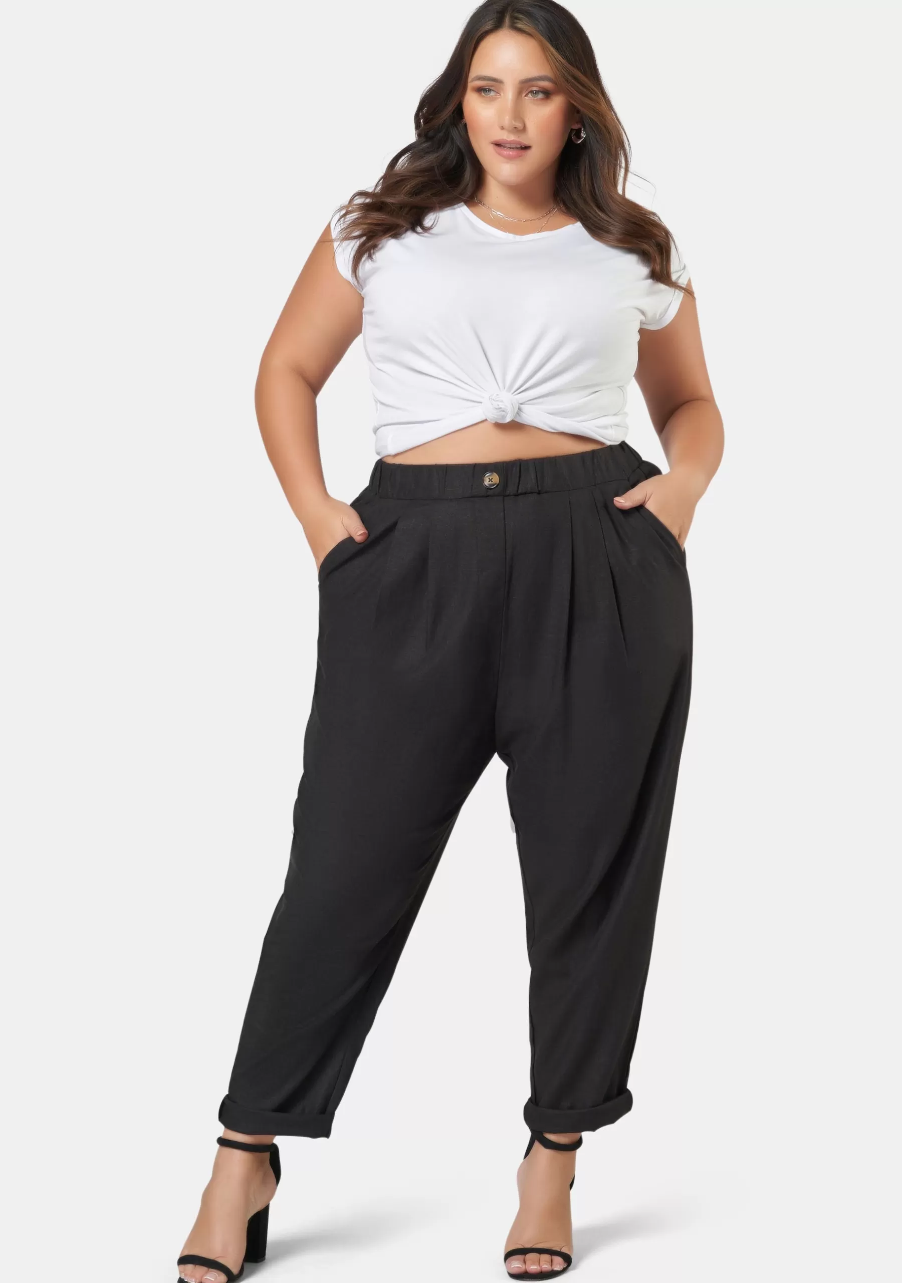 Curve Project Pants>Gavenia Linen Pant