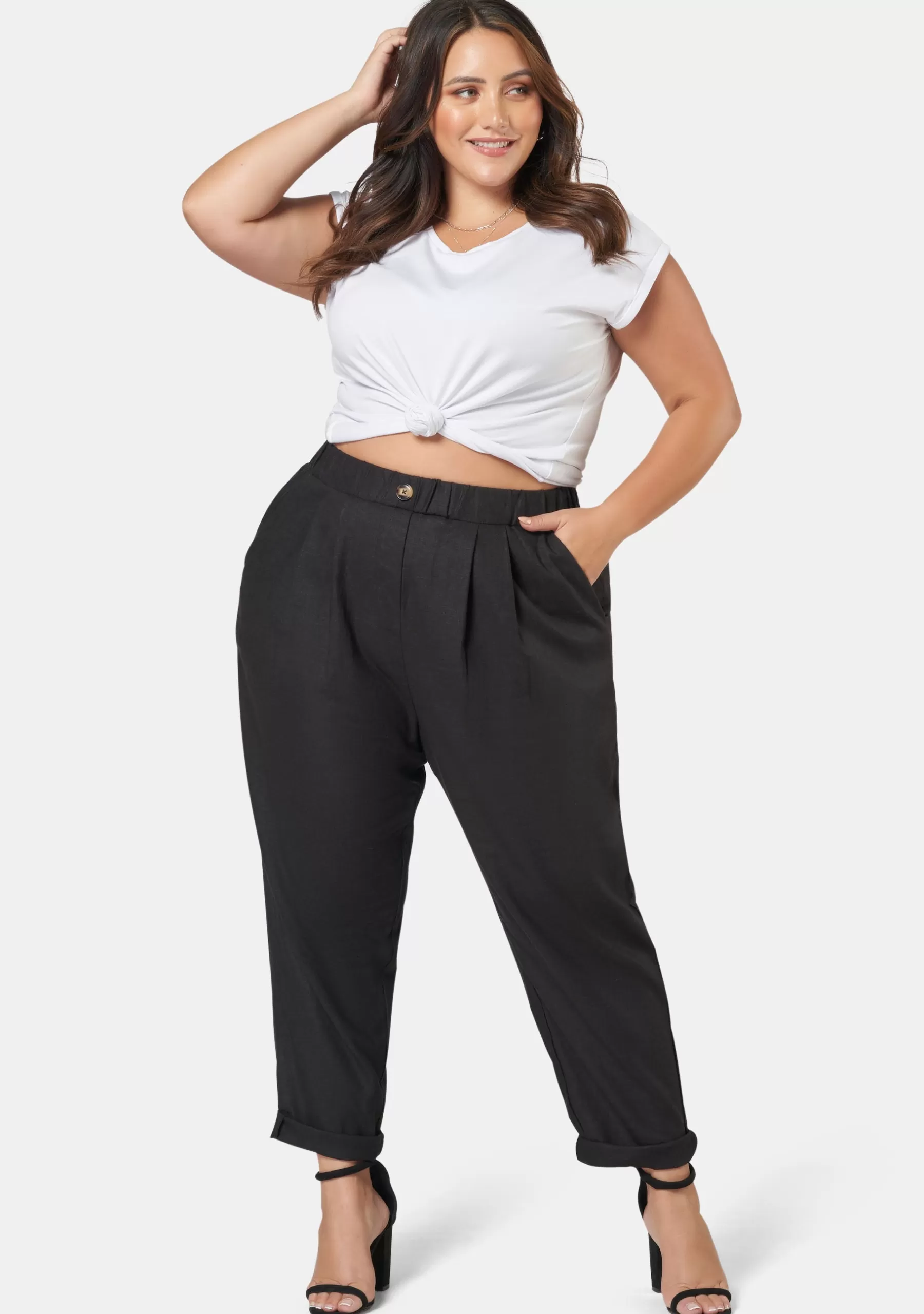 Curve Project Pants>Gavenia Linen Pant