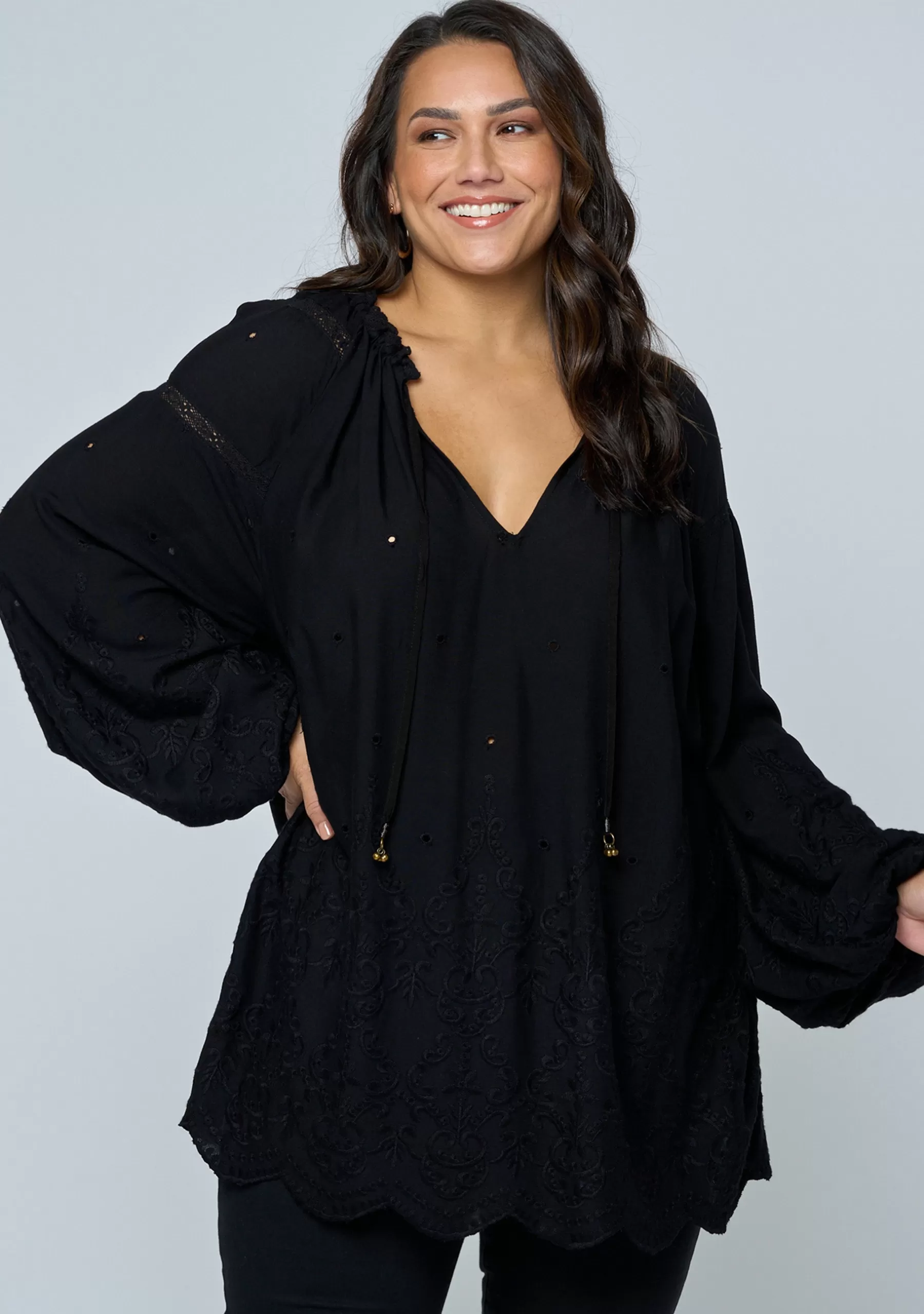 Curve Project Shirts & Blouses>Genevieve Blouse