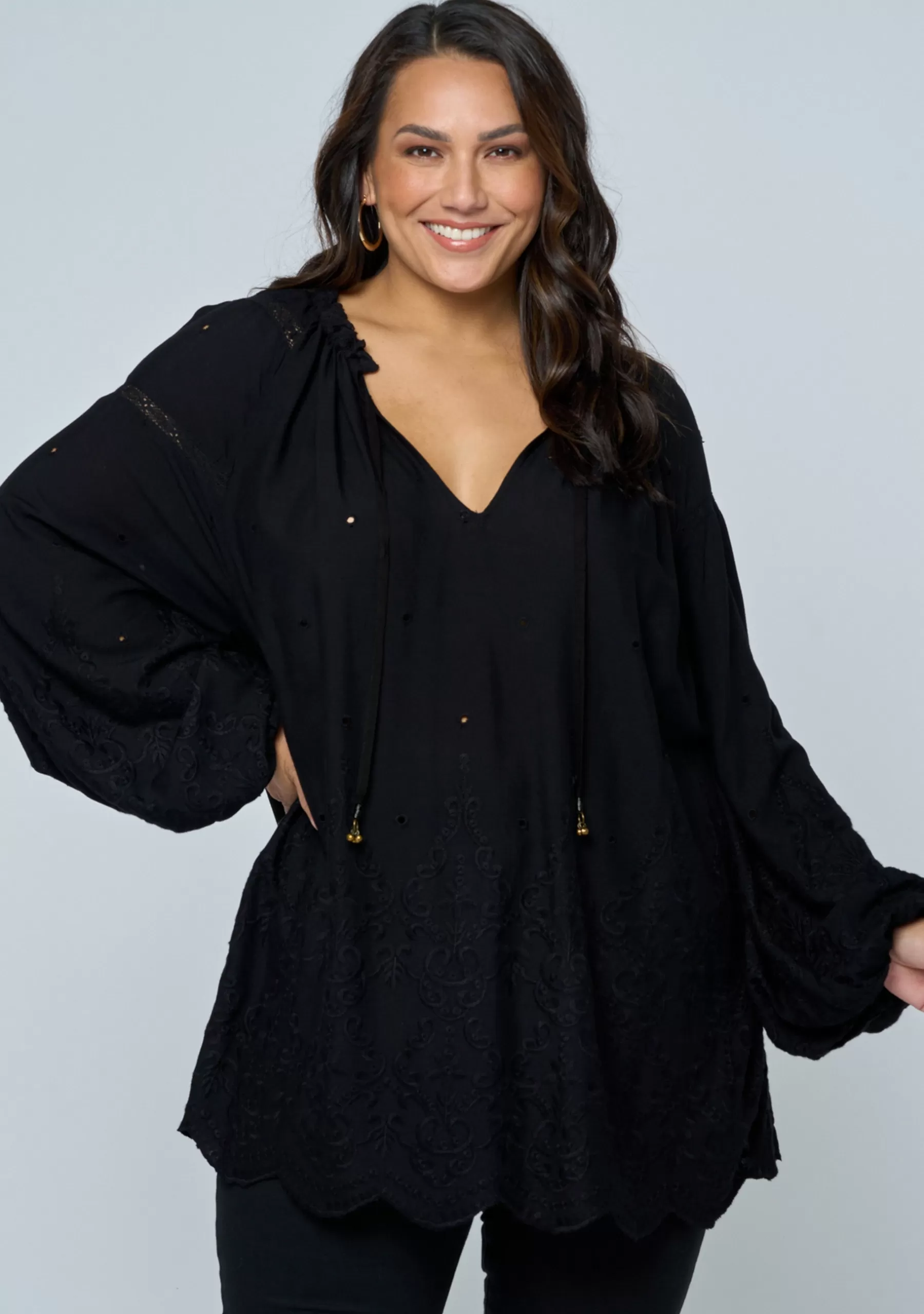 Curve Project Shirts & Blouses>Genevieve Blouse