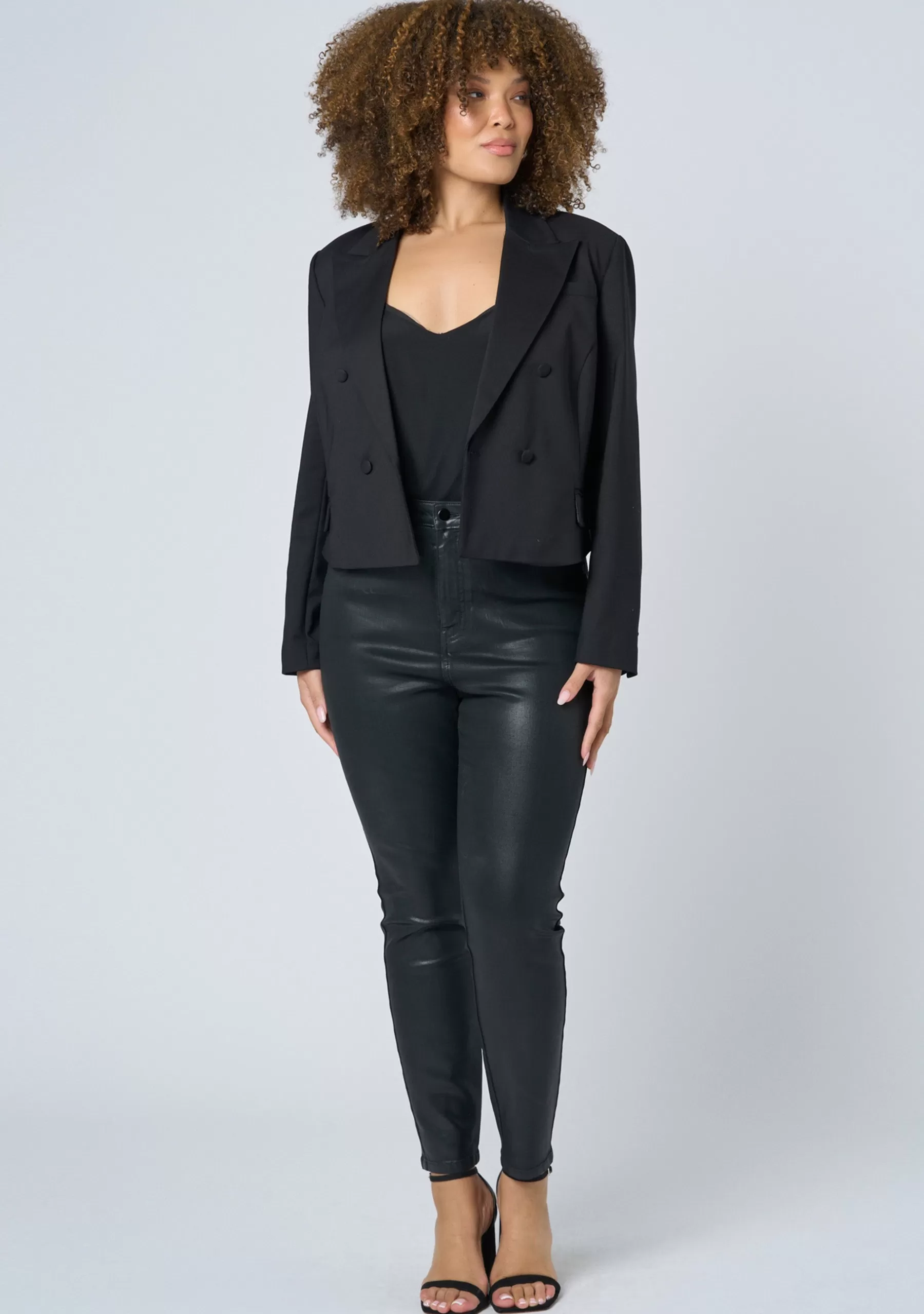 Curve Project Jackets & Coats | Blazers>Gimme More Cropped Blazer
