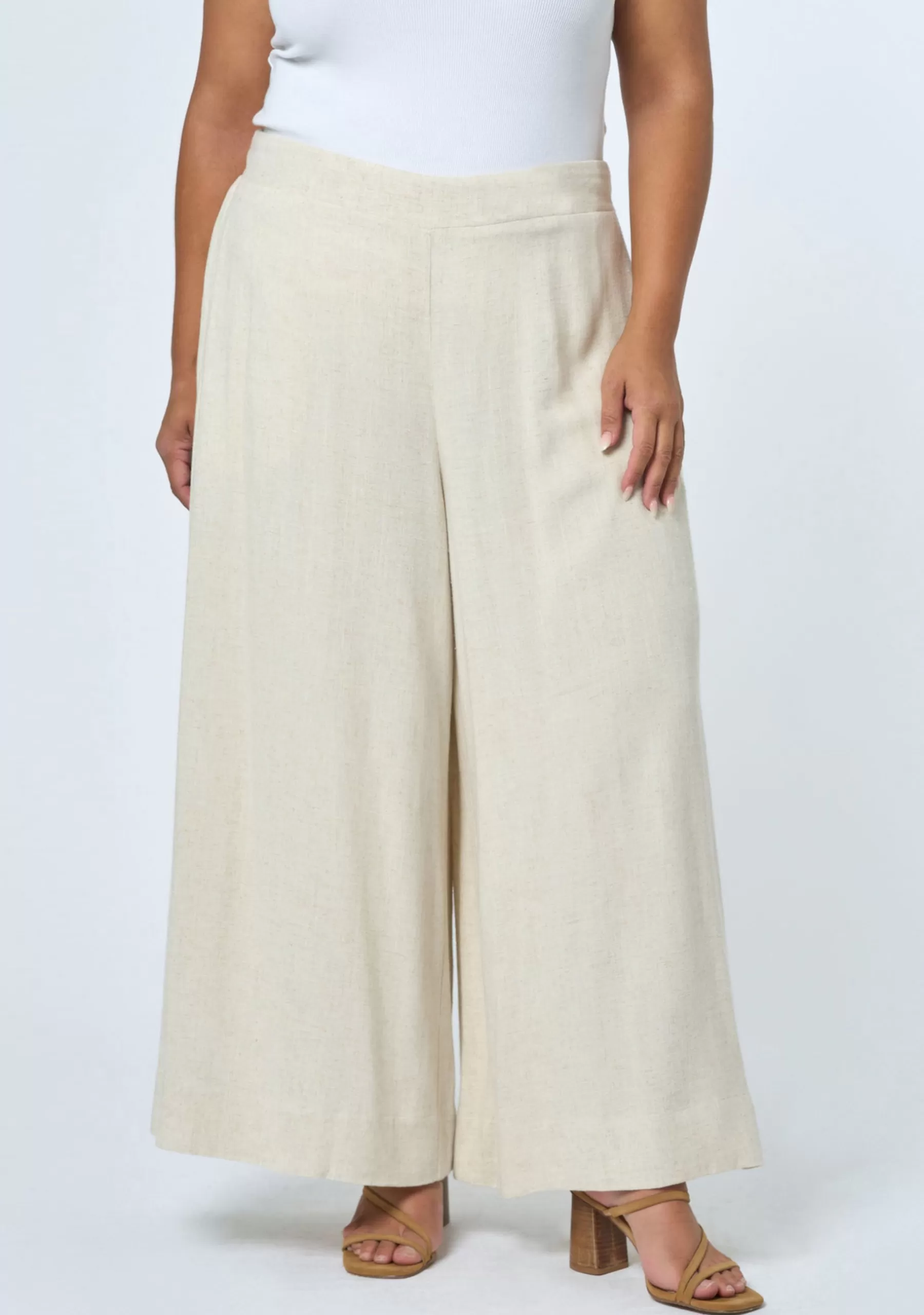 Curve Project Pants>Grace Wide Leg Culotte