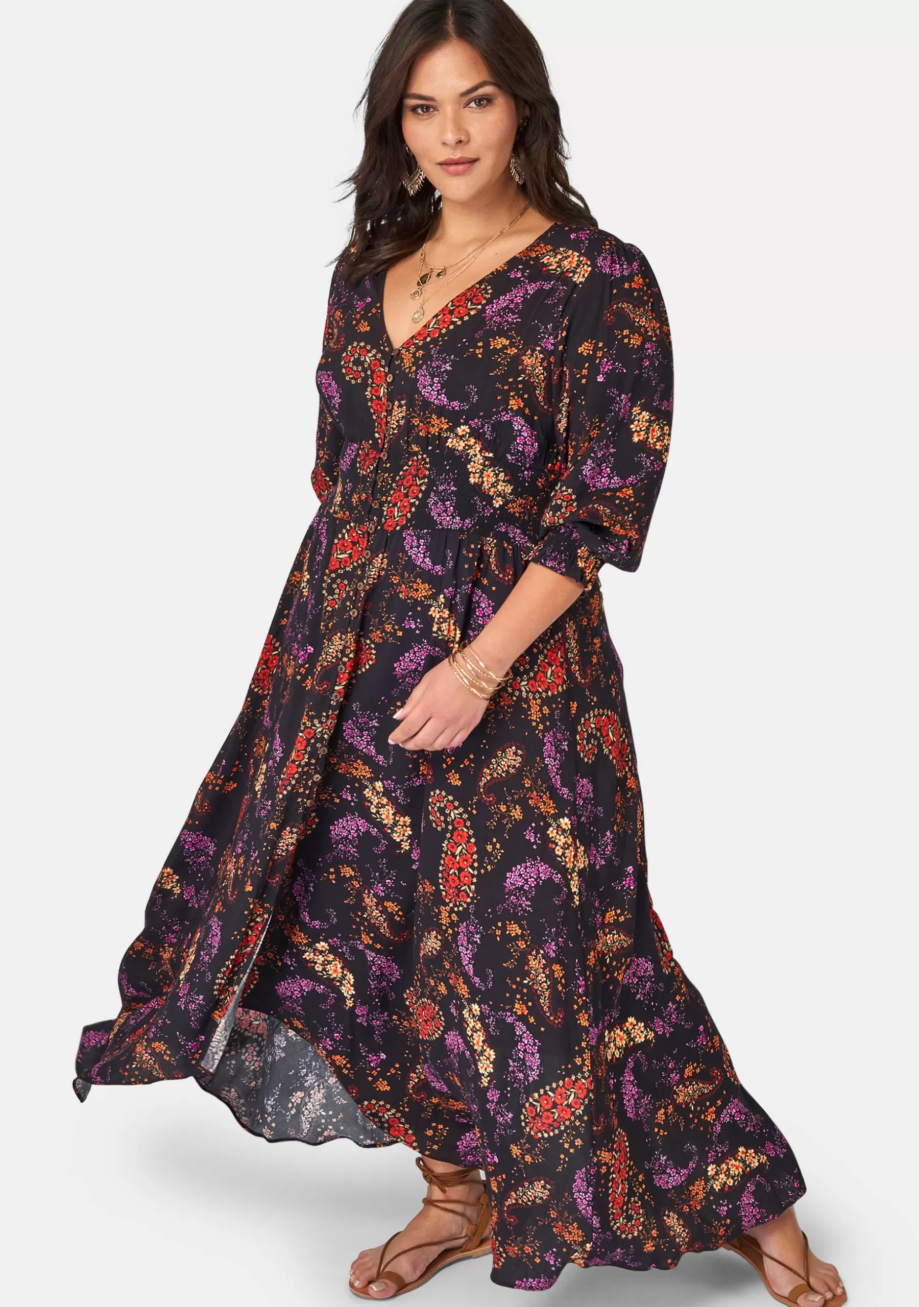 Curve Project Maxi Dresses>Gypsy Child Maxi Dress