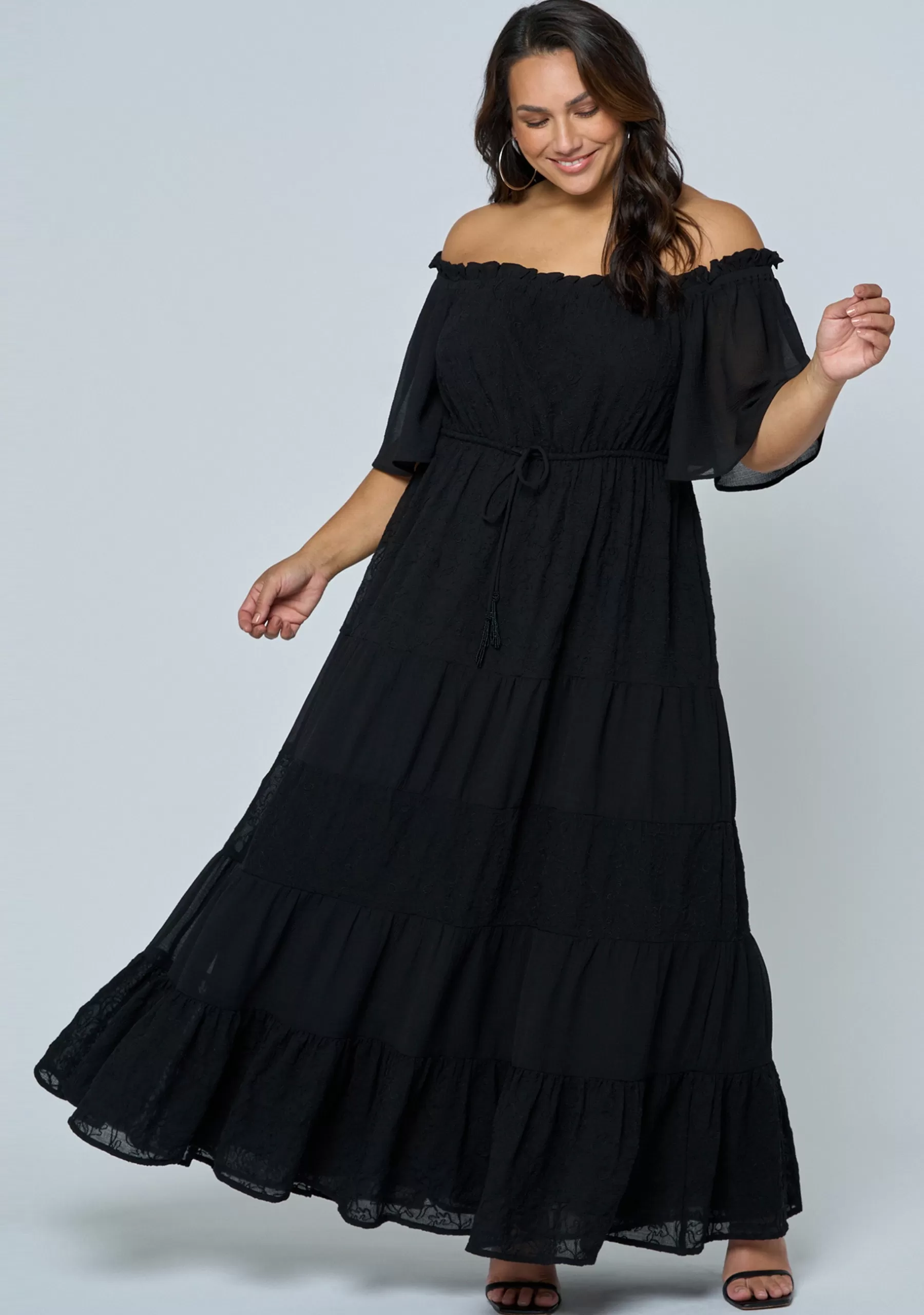 Curve Project Black Dresses | Maxi Dresses>High Voltage Maxi Dress