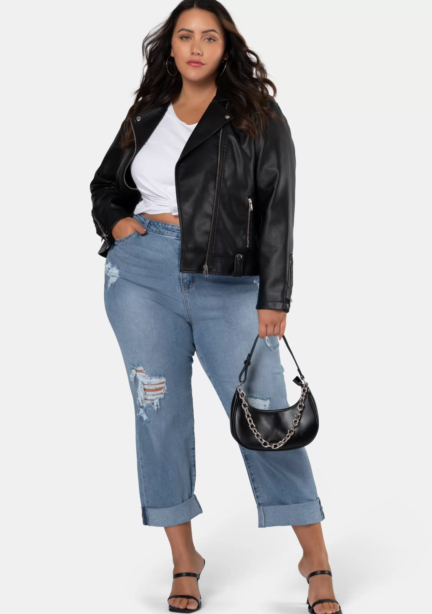 Curve Project Denim | Jeans>Jump Around Distressed Jean