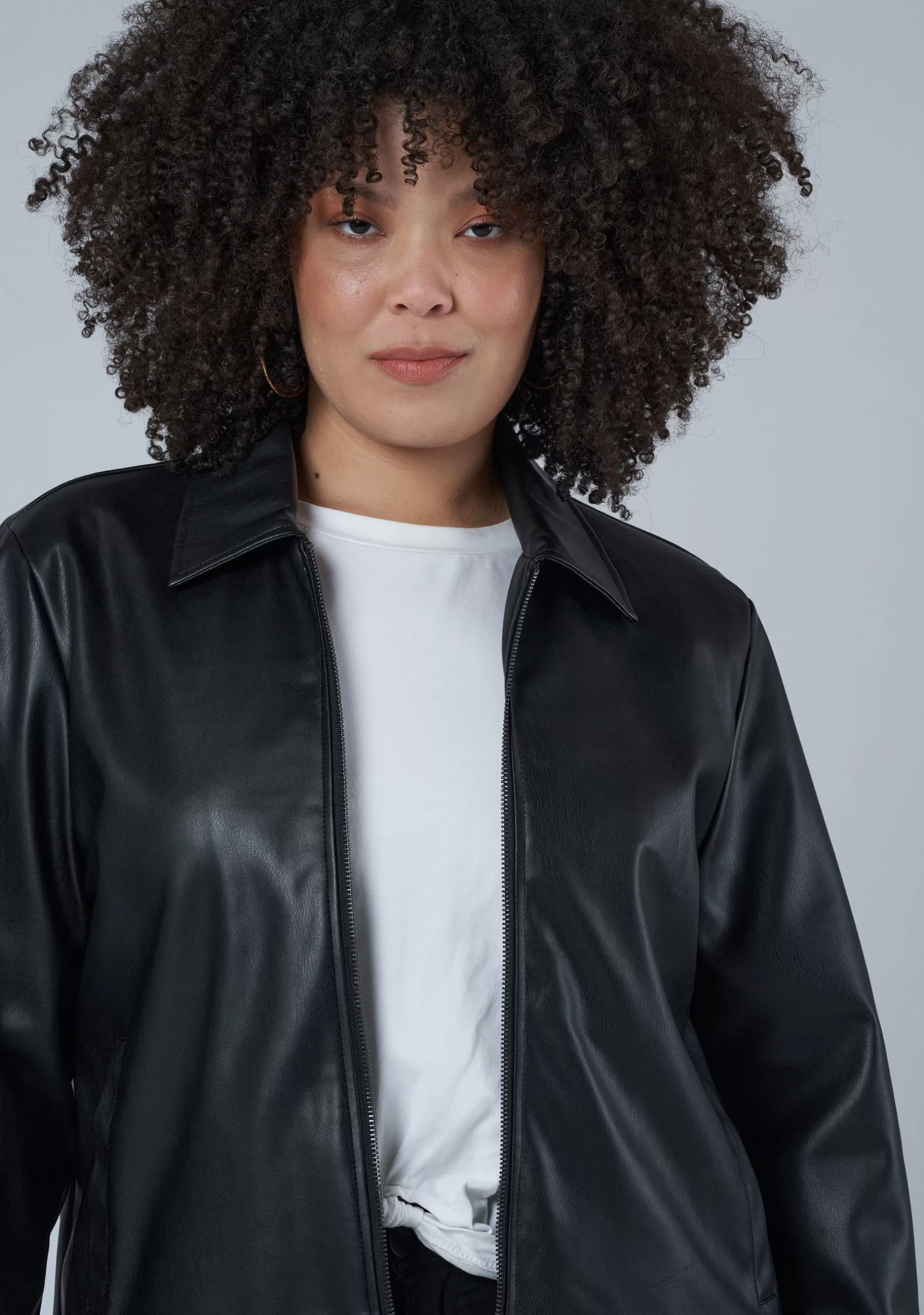 Curve Project Jackets & Coats>Kilani Zip PU Jacket