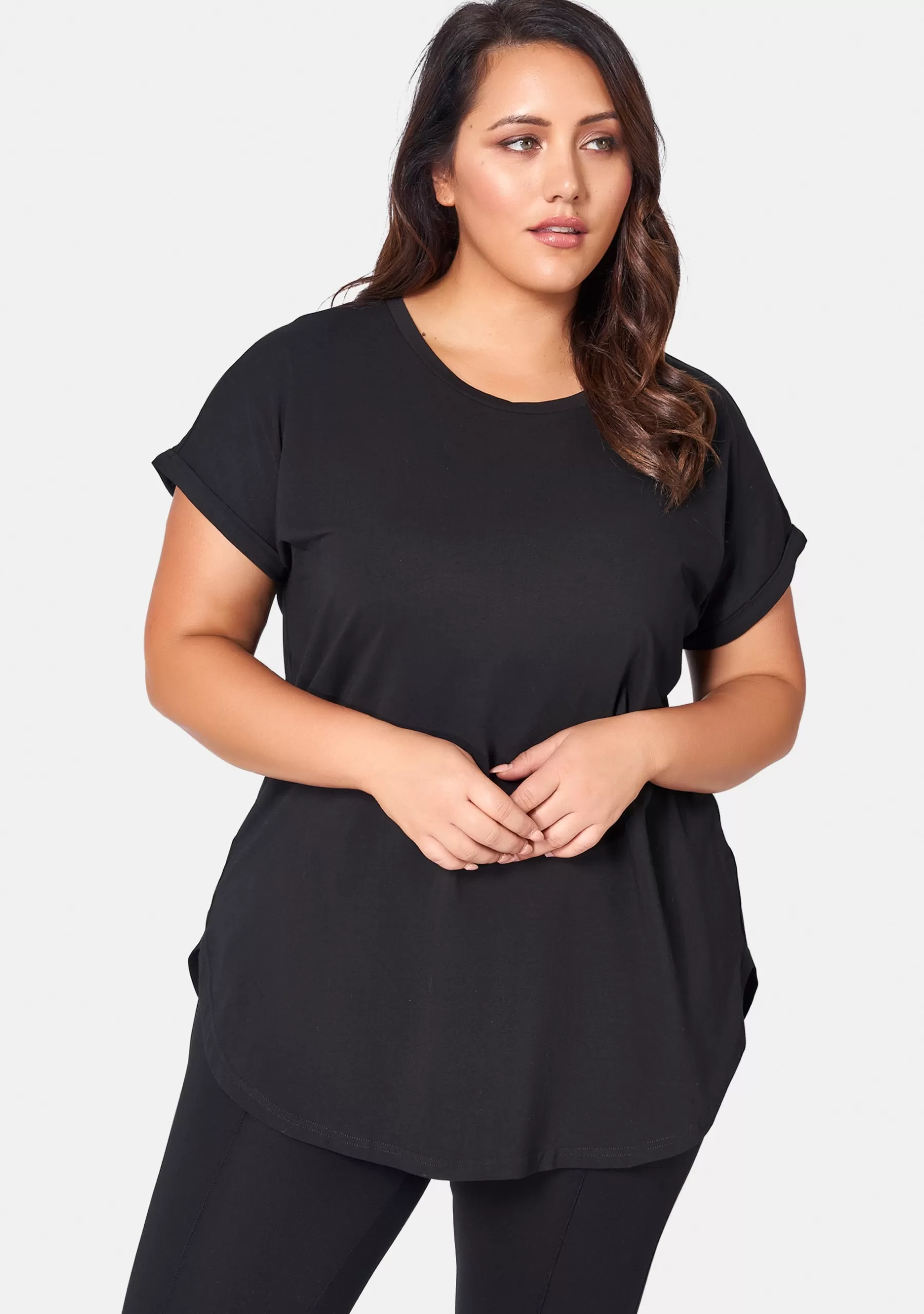 Curve Project T-Shirts>Lauren Longline Tee