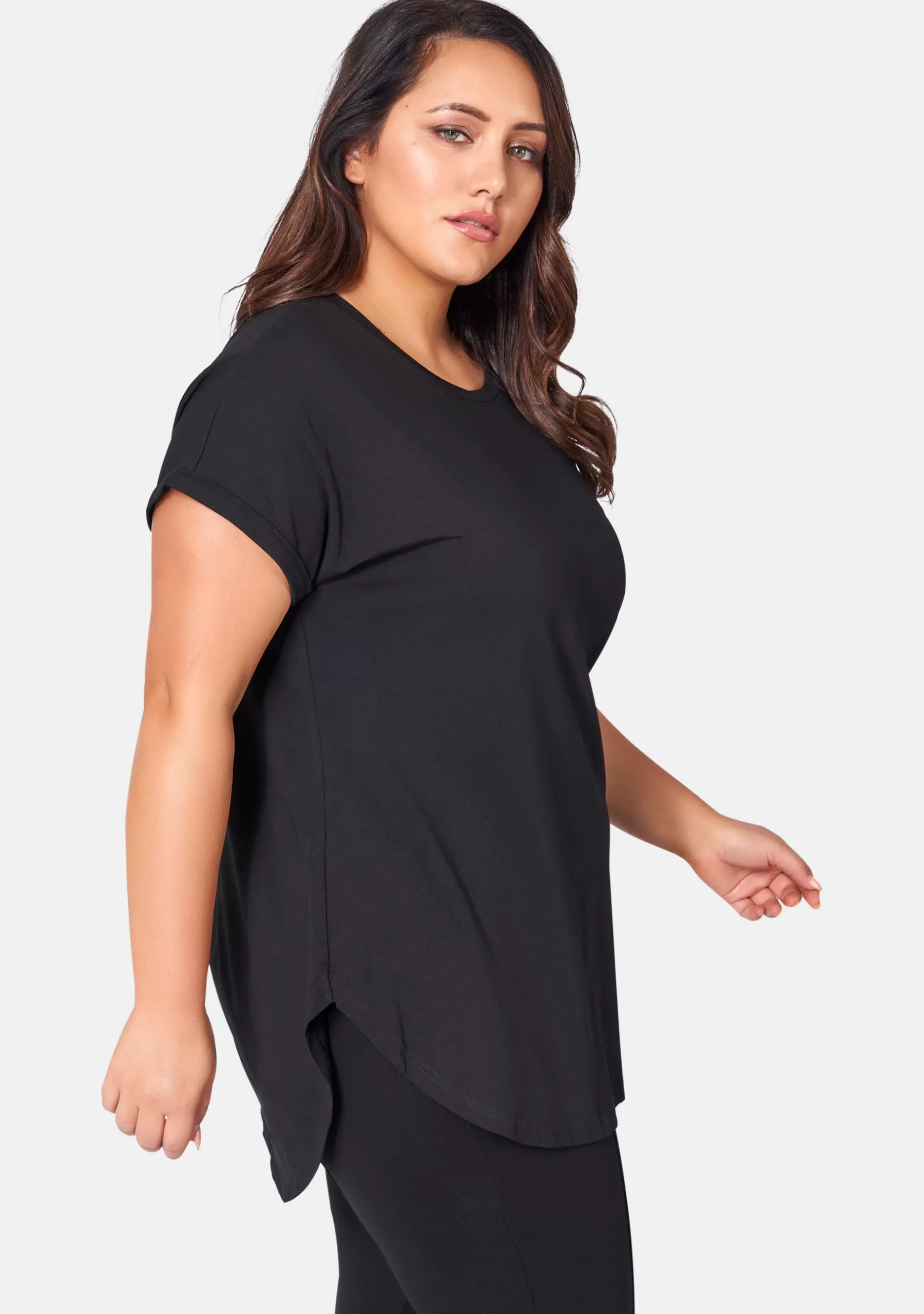 Curve Project T-Shirts>Lauren Longline Tee