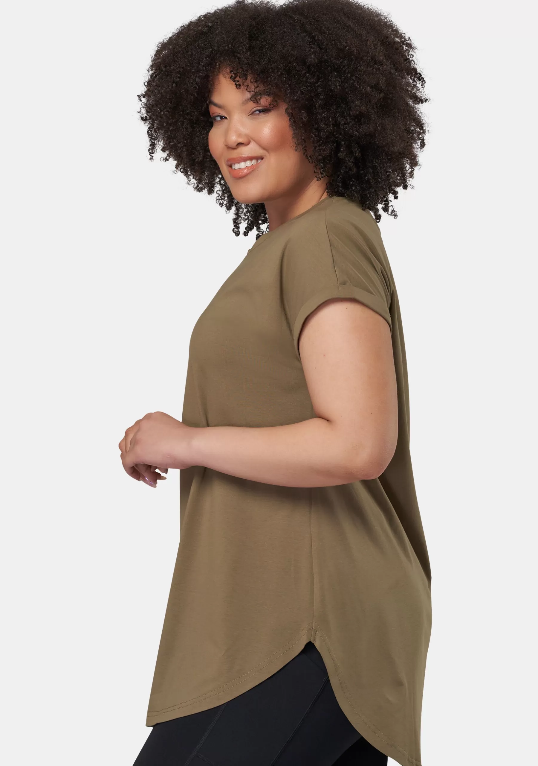 Curve Project T-Shirts>Lauren Longline Tee