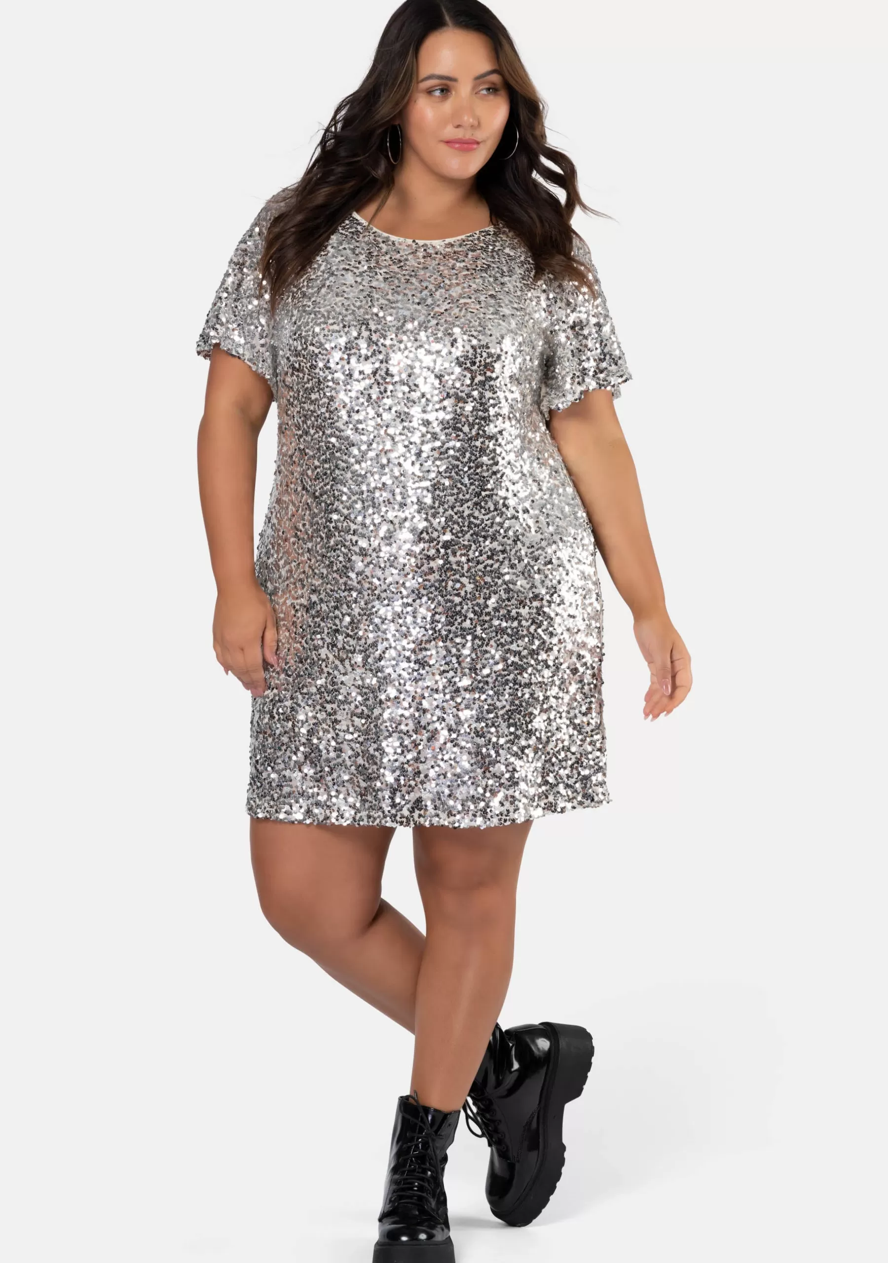 Curve Project Sequin Dresses | Mini Dresses>Light My Body Sequin Dress