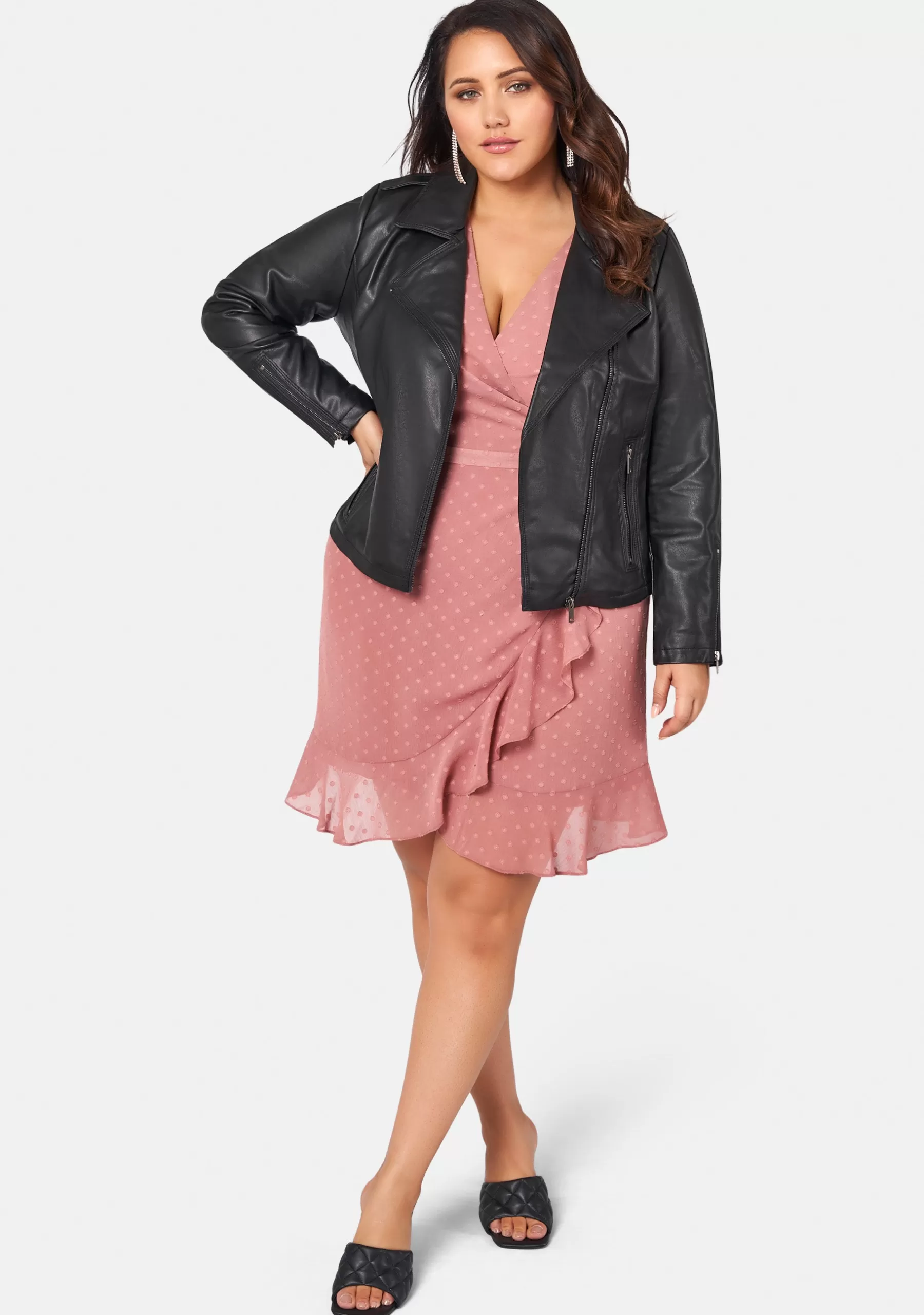 Curve Project Jackets & Coats>Limited Addiction PU Jacket