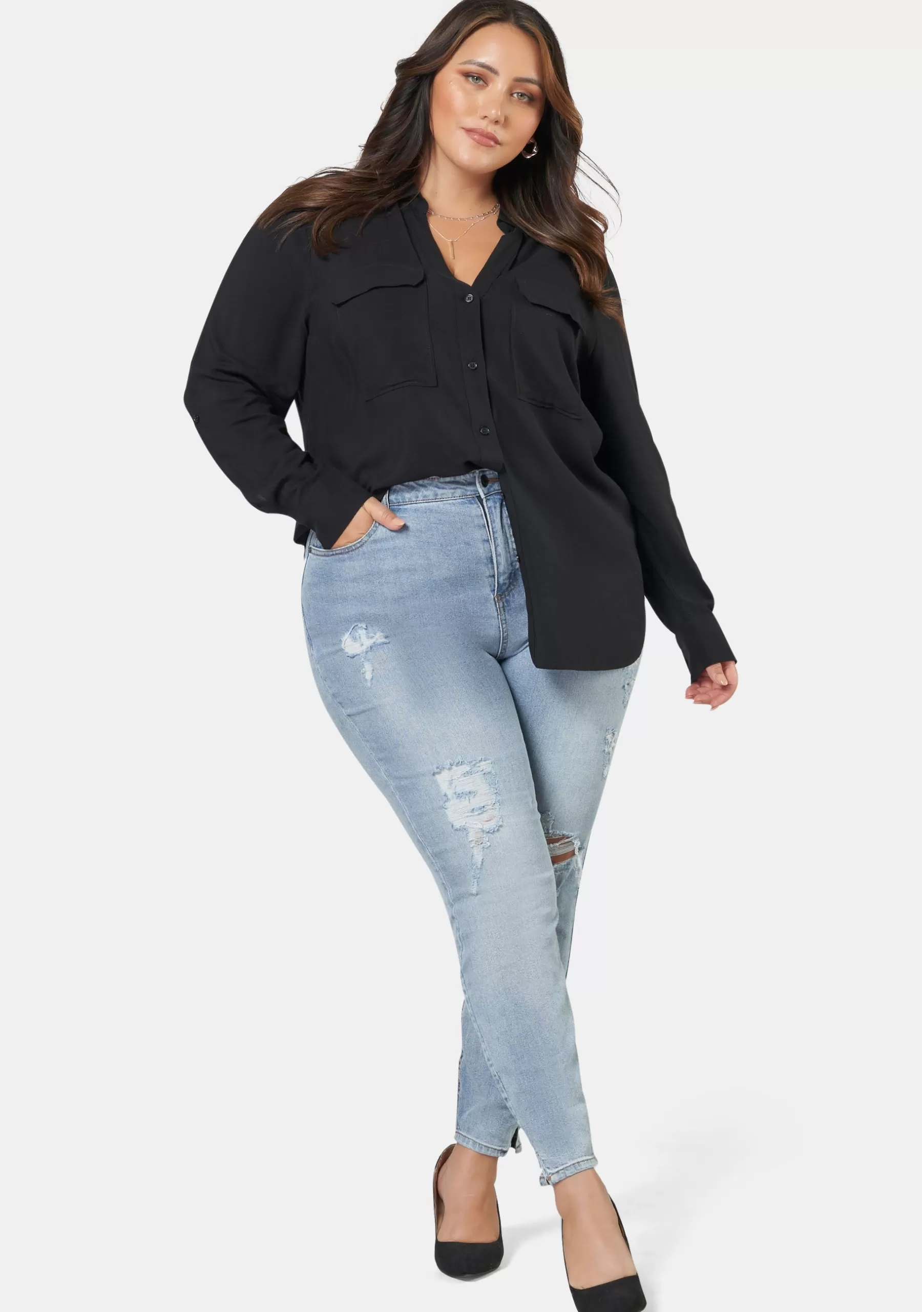 Curve Project Shirts & Blouses>Lizzy Soft Shirt