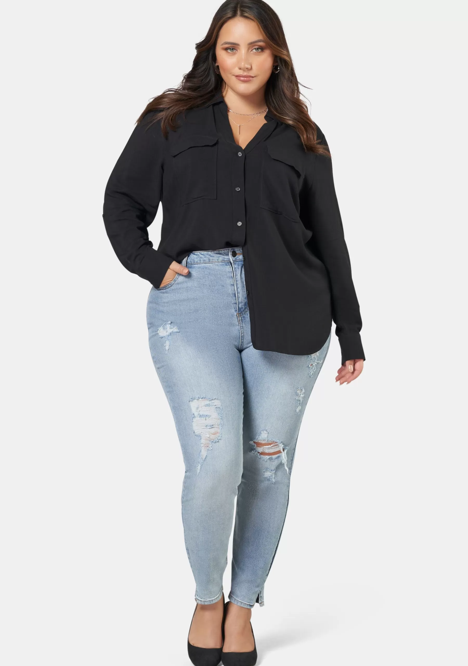 Curve Project Shirts & Blouses>Lizzy Soft Shirt