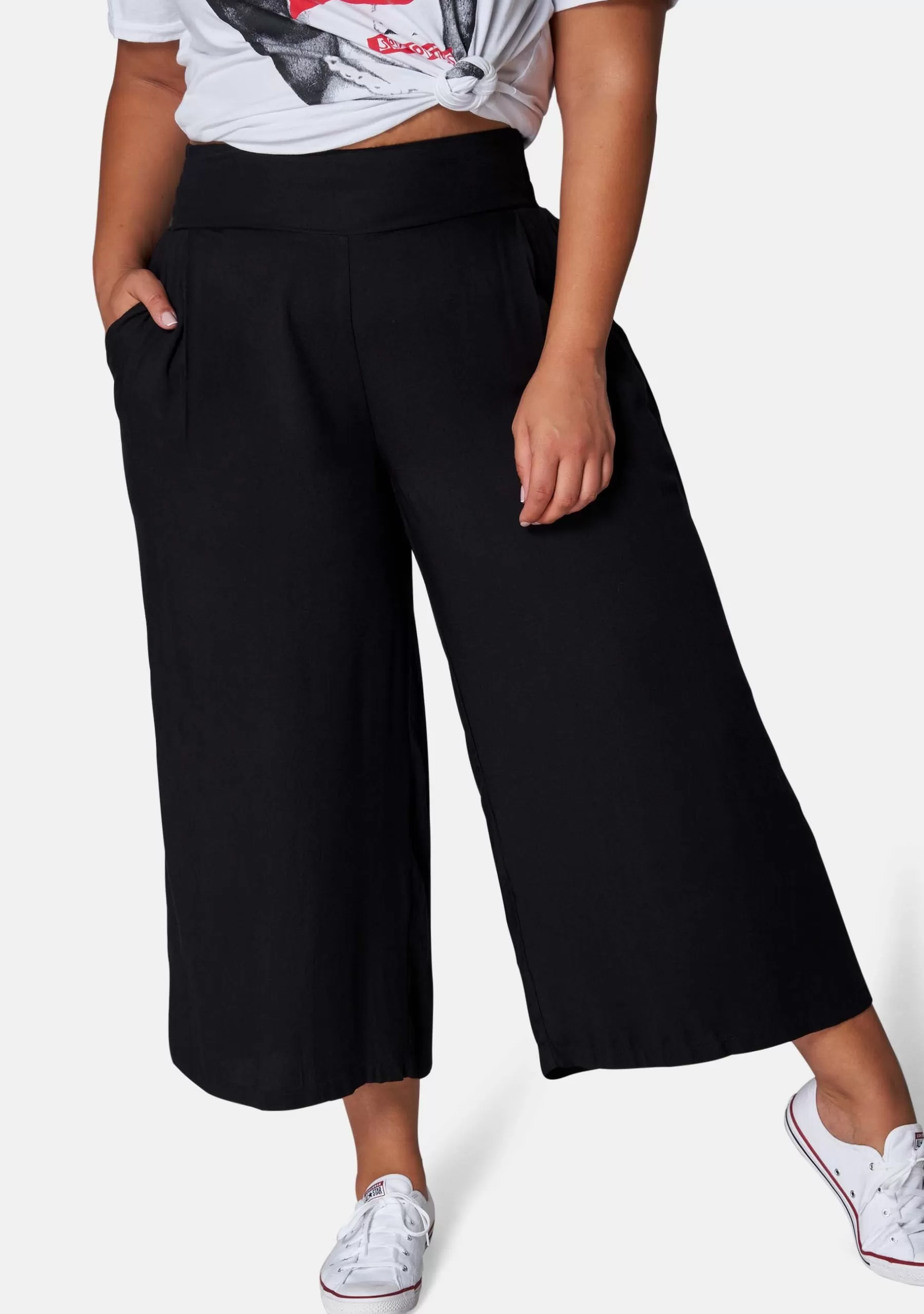 Curve Project Pants>Lonely Boy Wide Leg Pant