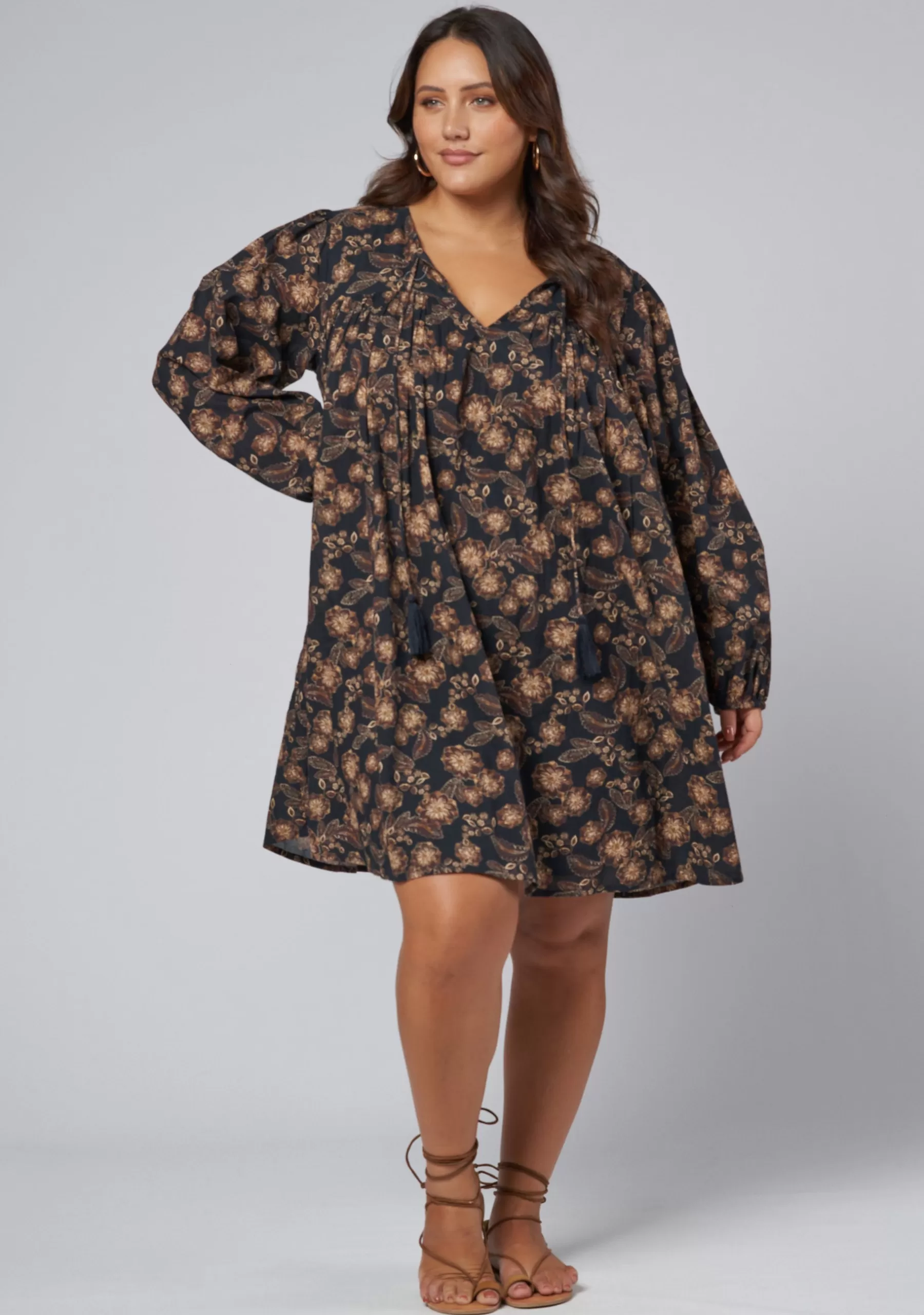 Curve Project Boho Dresses | Mini Dresses>Lose Myself Mini Smock Dress
