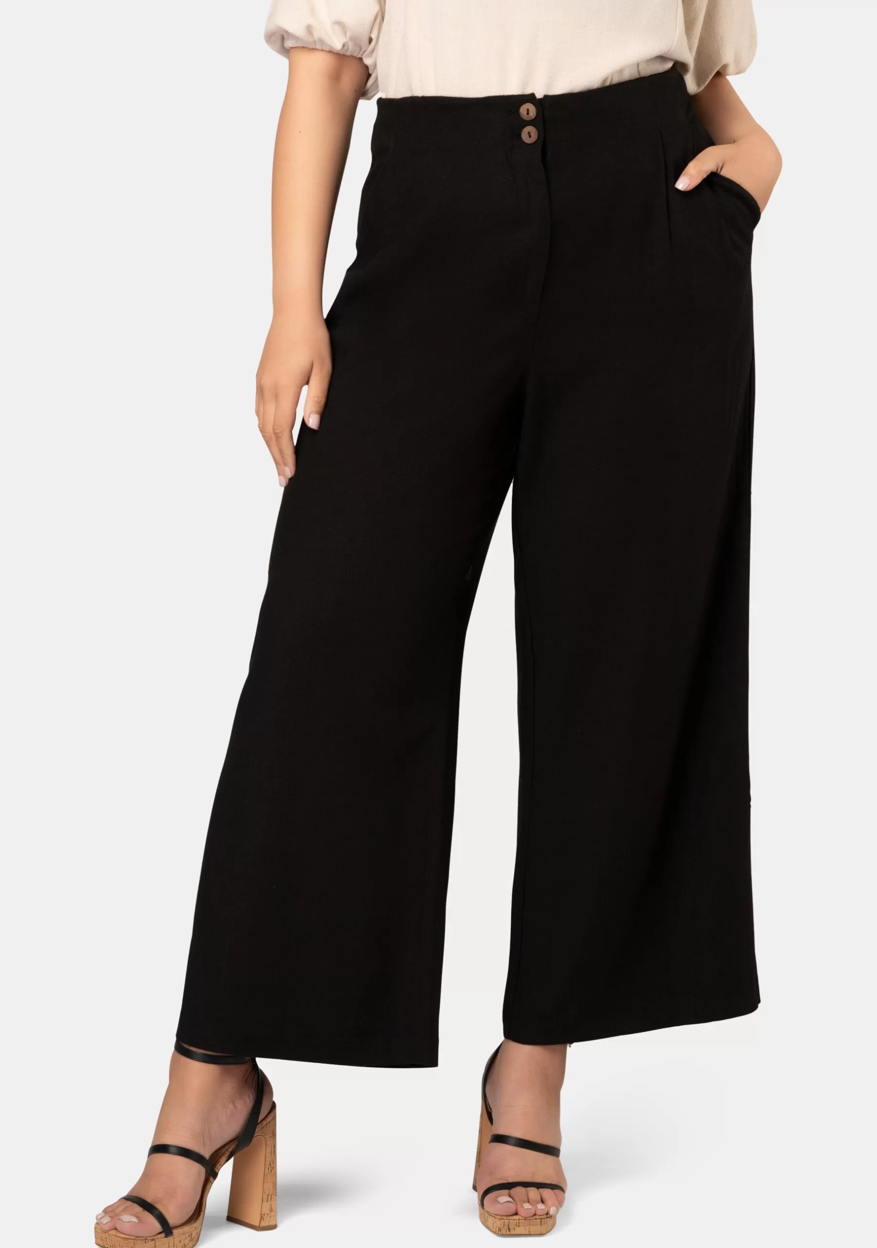 Curve Project Pants>Lottie Linen Pants