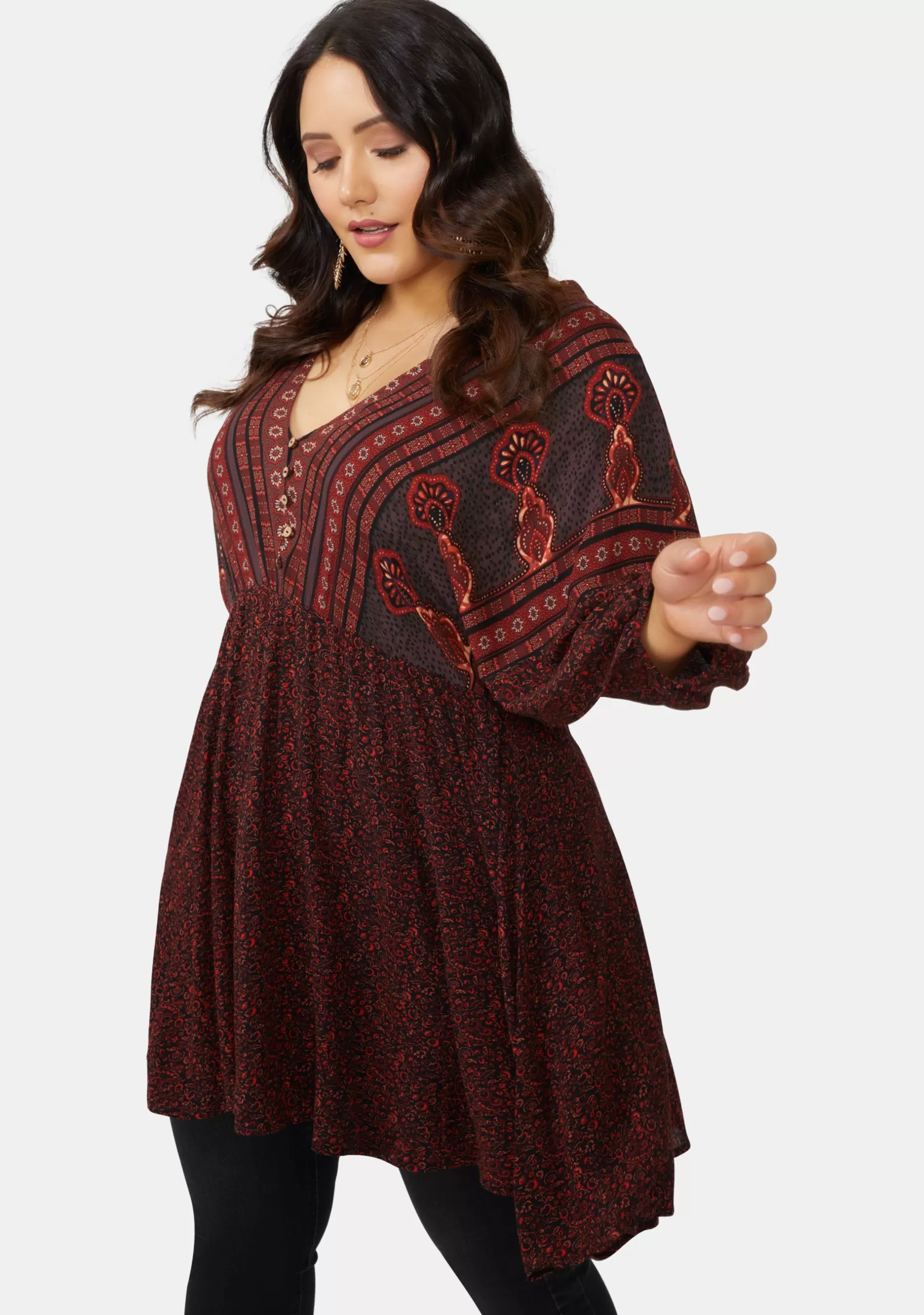 Curve Project Shirts & Blouses>Love Spice Blouse