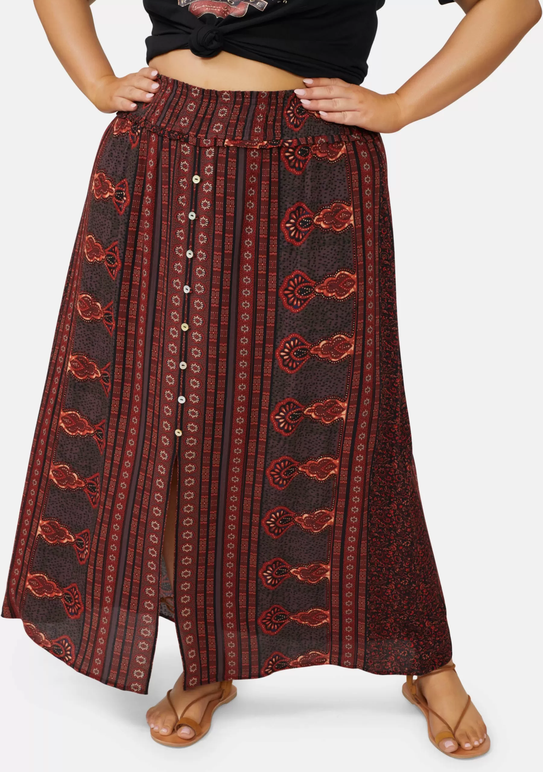 Curve Project Maxi Skirts>Love Spice Maxi Skirt